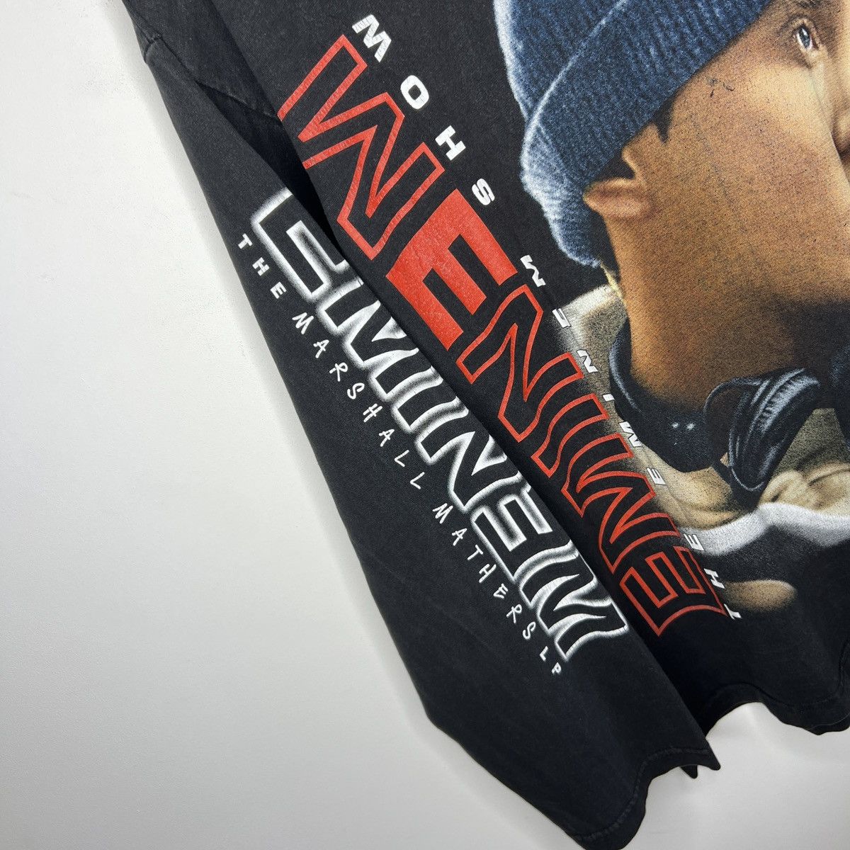 Eminem × Rap Tees × Vintage 00’s Vintage Bootleg Eminem Fuck Off Graphic Hoodie M-L Size US M / EU 48-50 / 2 - 4 Thumbnail