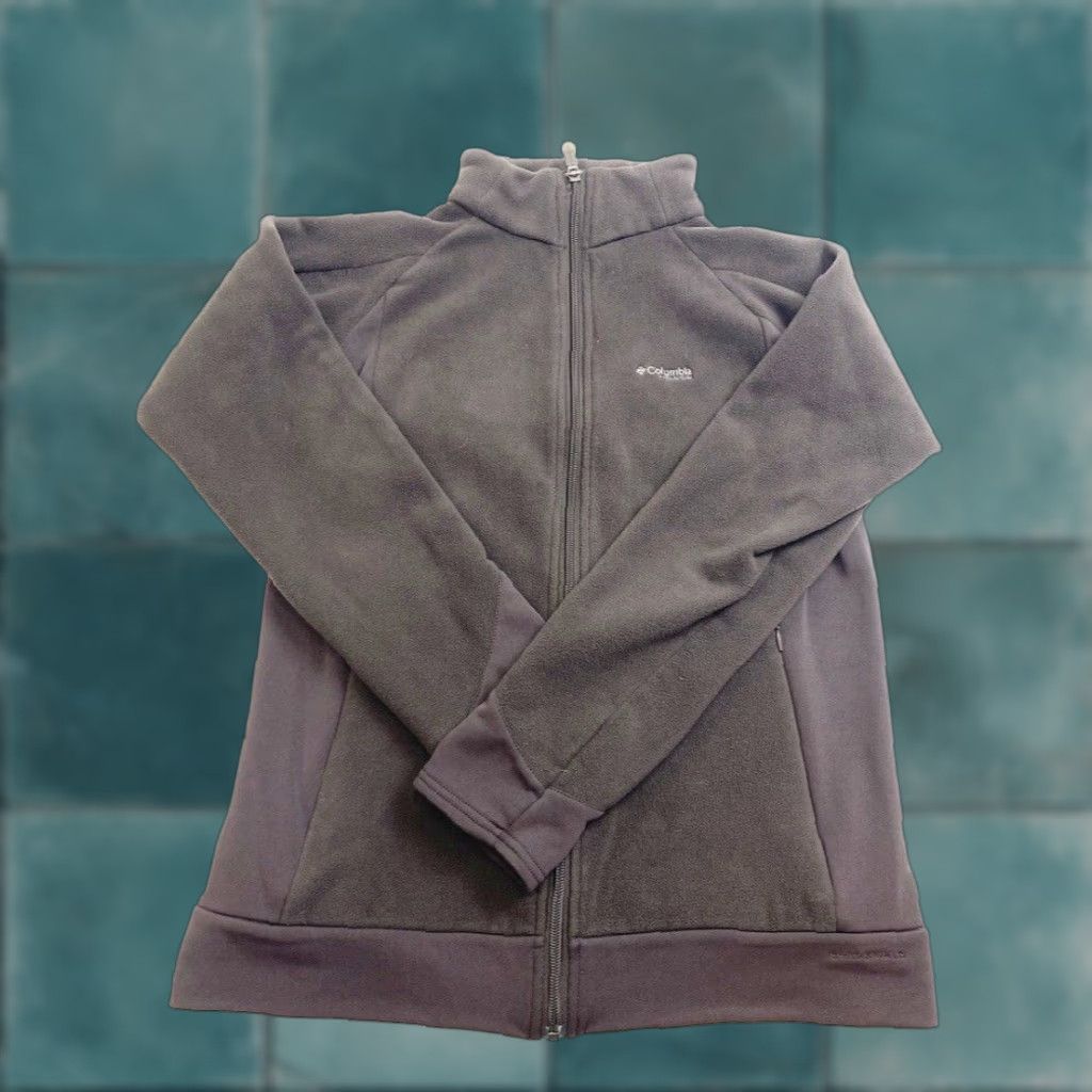 Vintage Columbia Fleece Jacket Womens Size M Brown Zip Pockets Jacket Mens Womens? Size M / US 6-8 / IT 42-44 - 1 Thumbnail