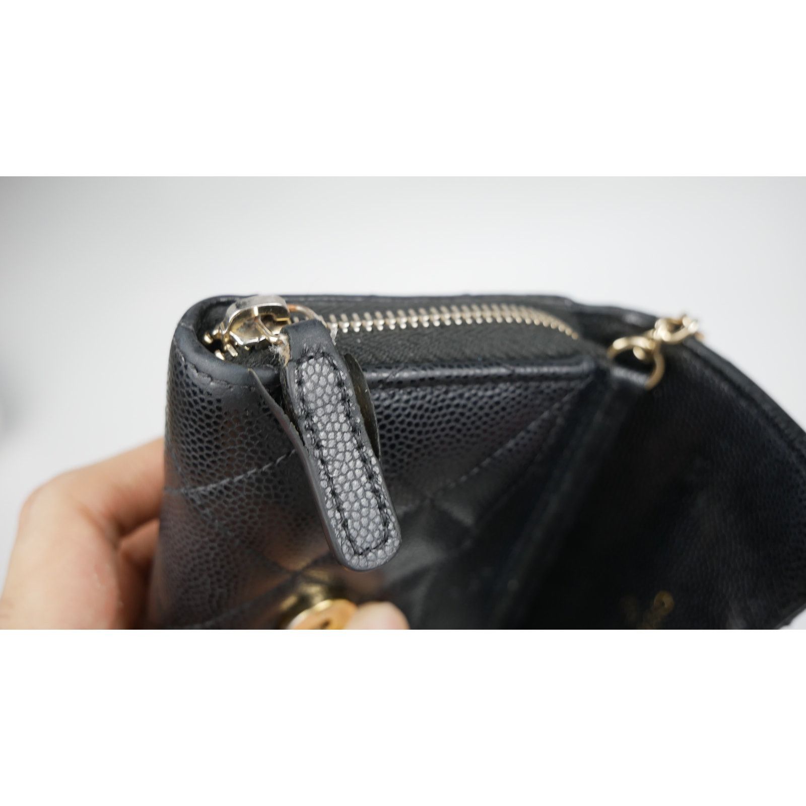 Chanel Chanel Black Caviar Leather Micro Bag Size ONE SIZE - 12 Thumbnail