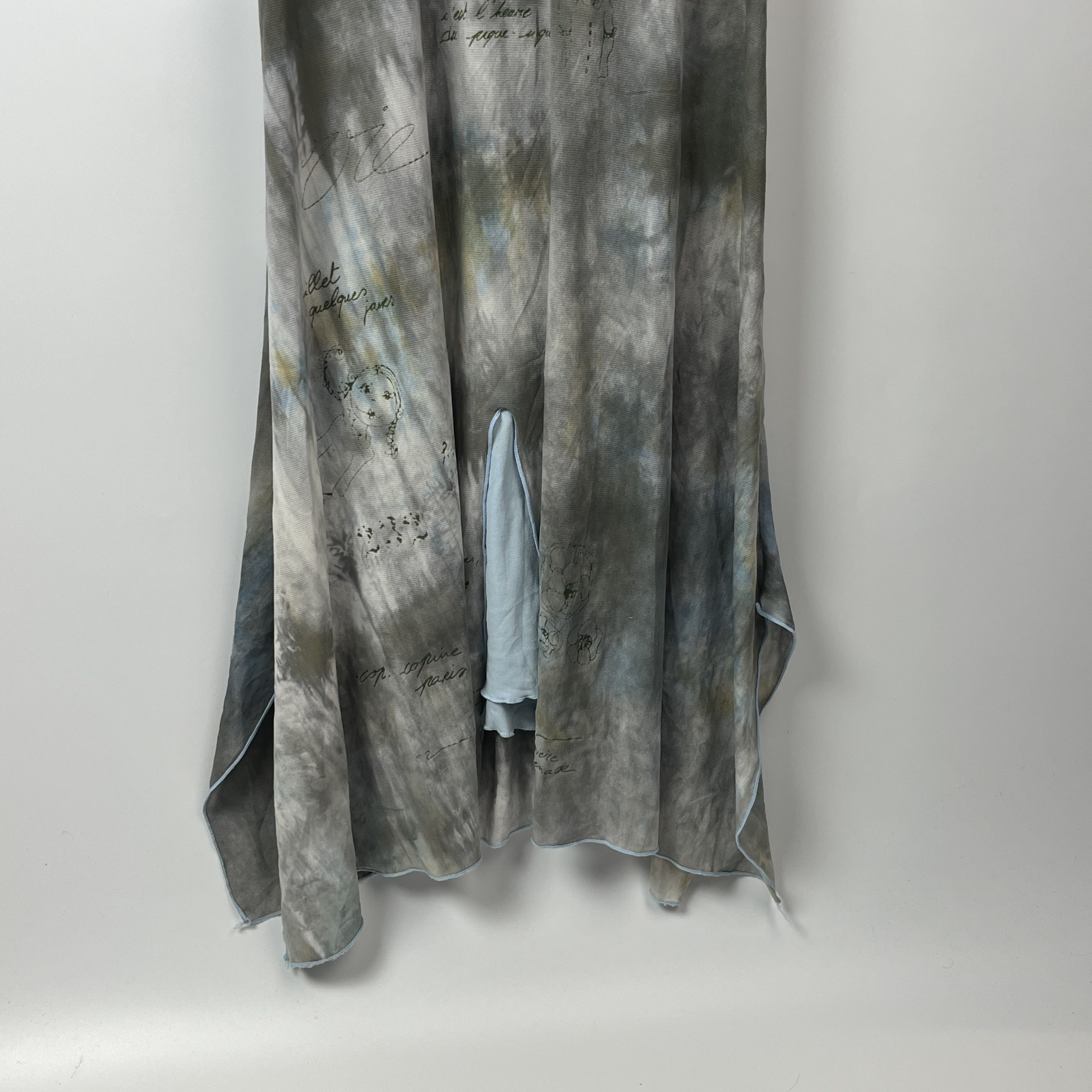 Cop Copine Cop Copine Vintage Y2K 2000s Dyed Asymmetric Mesh Long Dress Size M / US 6-8 / IT 42-44 - 8 Thumbnail