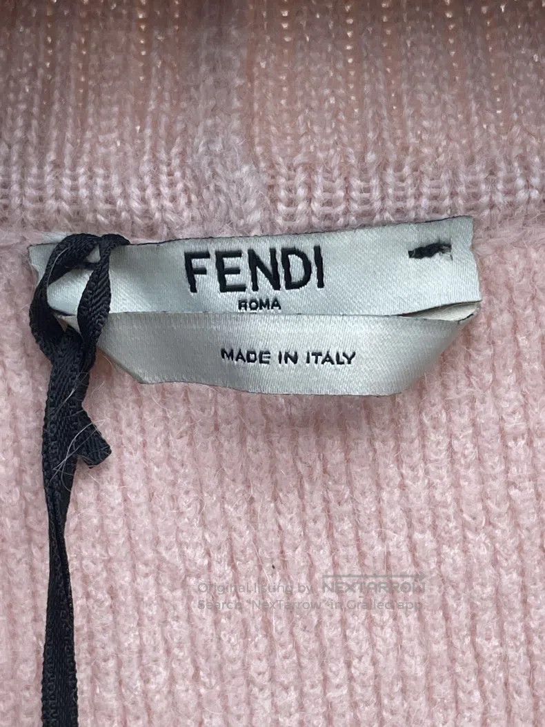 Fendi Fendi Pink Mohair Cardigan Size XS / US 0-2 / IT 36-38 - 6 Thumbnail
