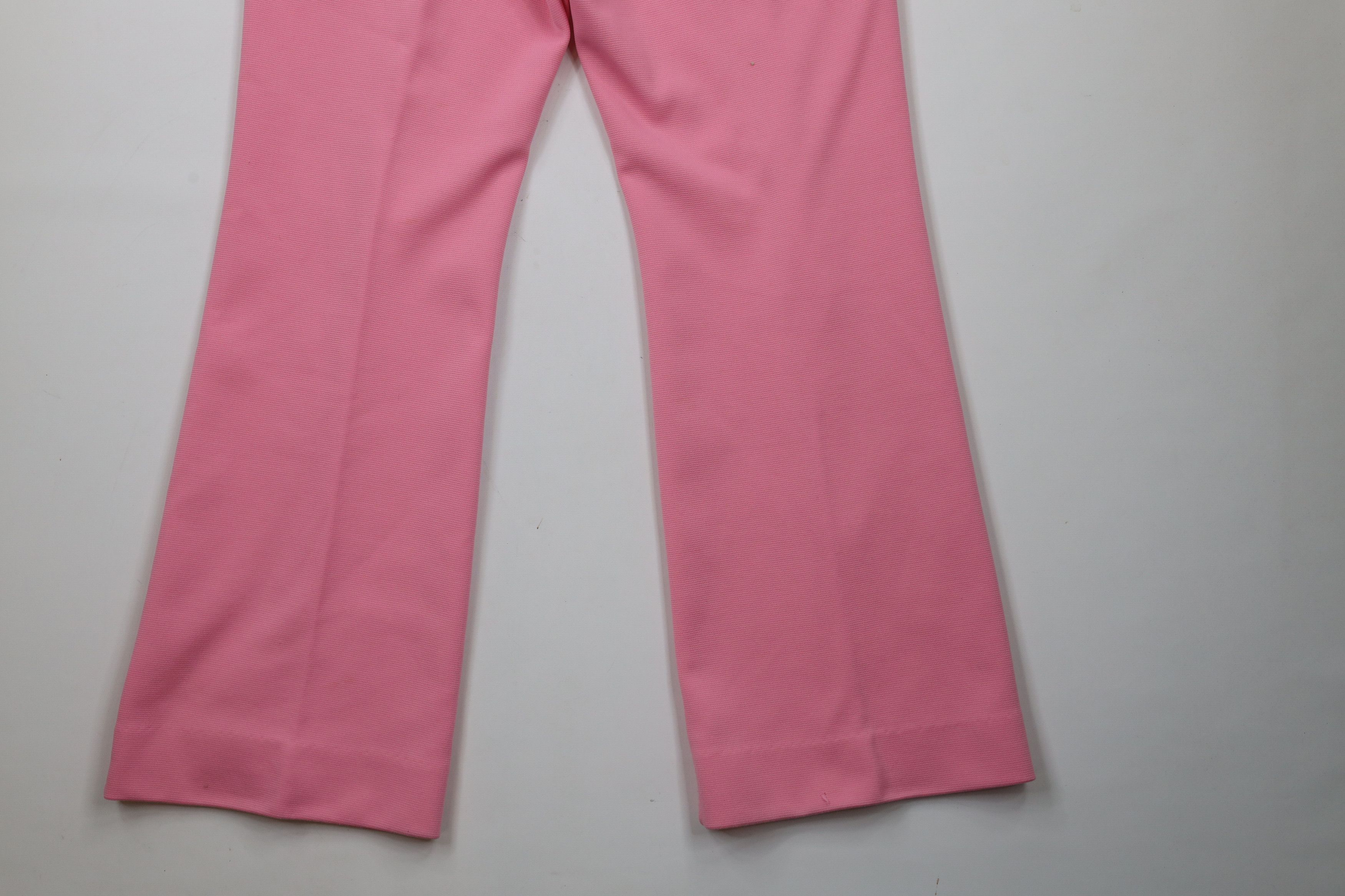 Vintage Vintage 70s Streetwear Bell Bottoms Wide Leg Pants Pink USA Size 38" / US 16 / IT 52 - 12 Thumbnail