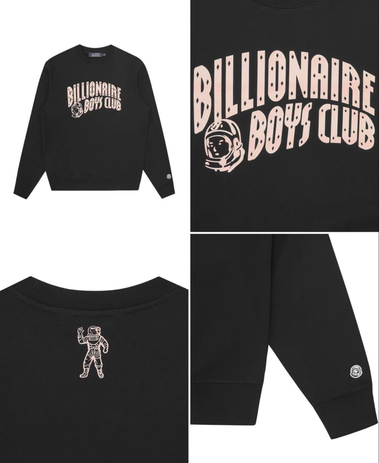 Billionaire Boys Club Black Round Neck Sweatshirt Size US L / EU 52-54 / 3 - 2 Thumbnail