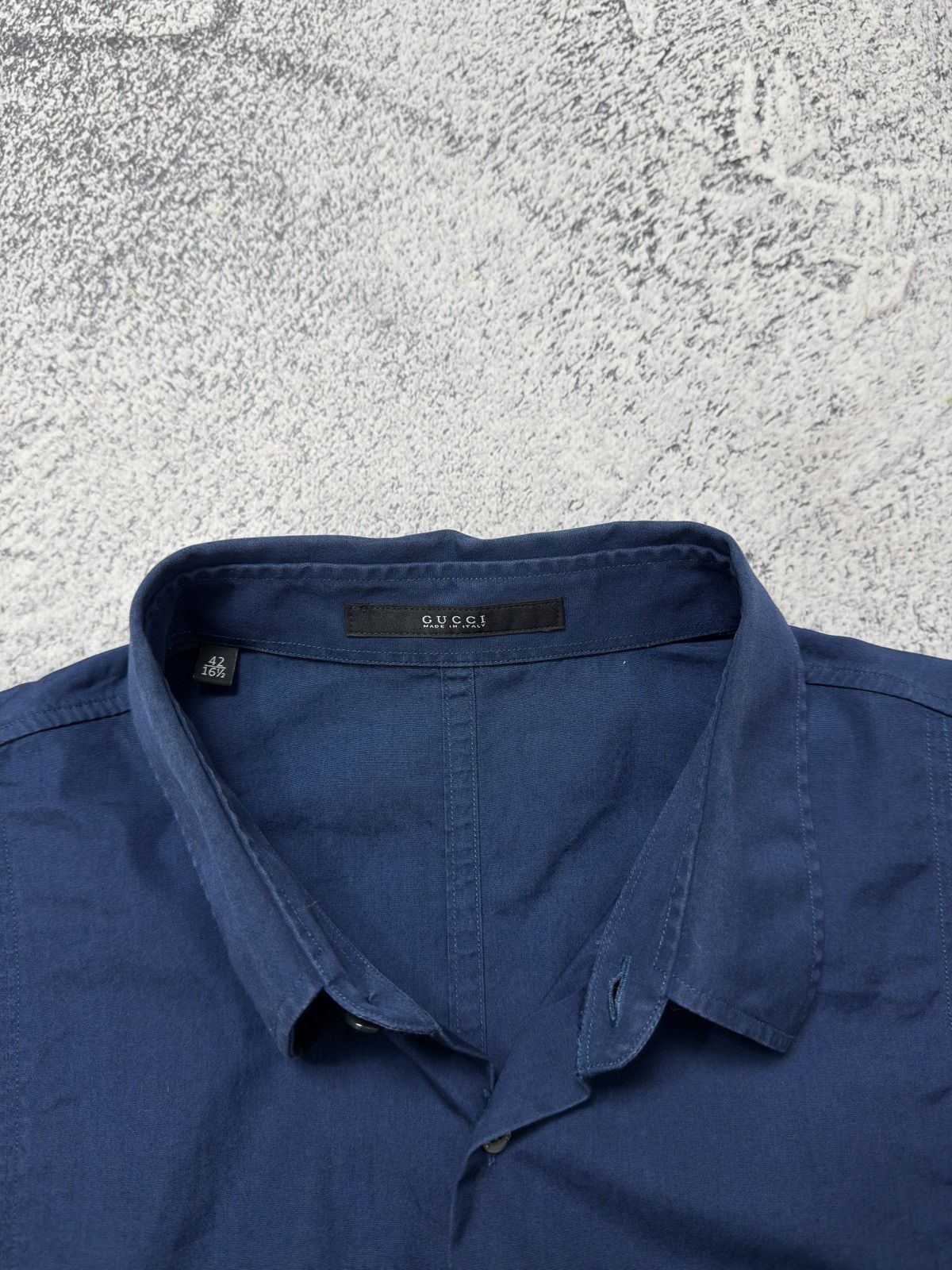 Gucci Gucci Skinny Fit Men's Button Up Long Sleeve Shirt Size US M / EU 48-50 / 2 - 8 Thumbnail
