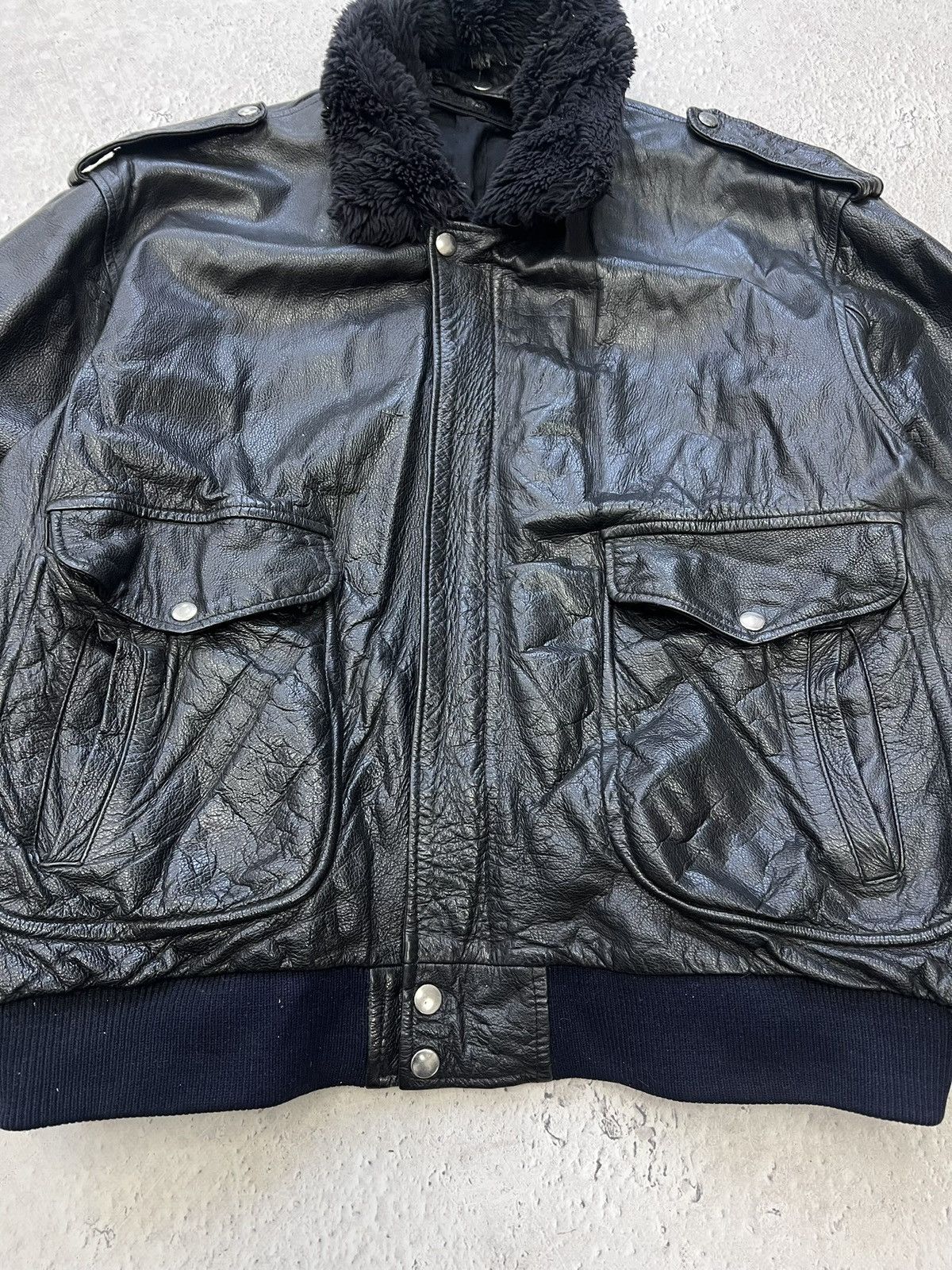 Vintage Leather Jacket Y2K Streetwear Fashion Vintage Opium Emo Punk Size US XL / EU 56 / 4 - 5 Thumbnail