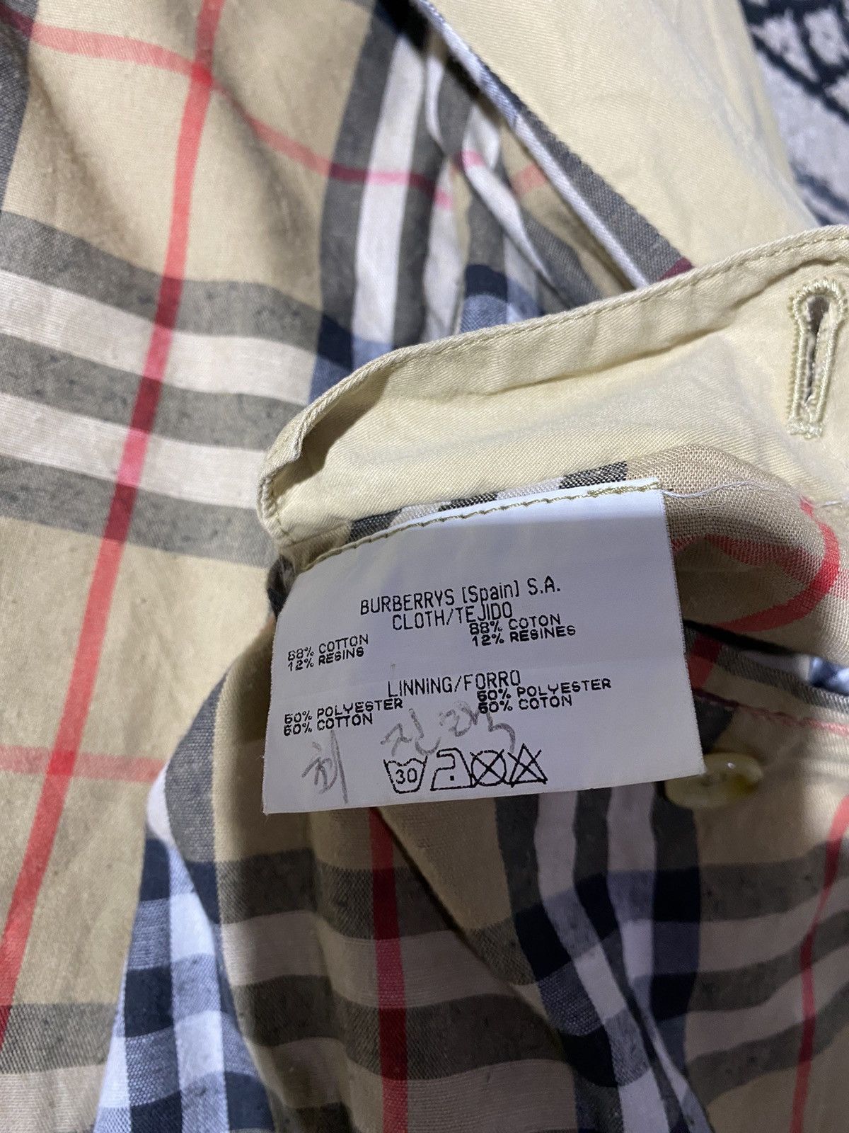 Burberry 90s Burberrys Nova Checkered Trench Coat Jacket Size US L / EU 52-54 / 3 - 8 Thumbnail