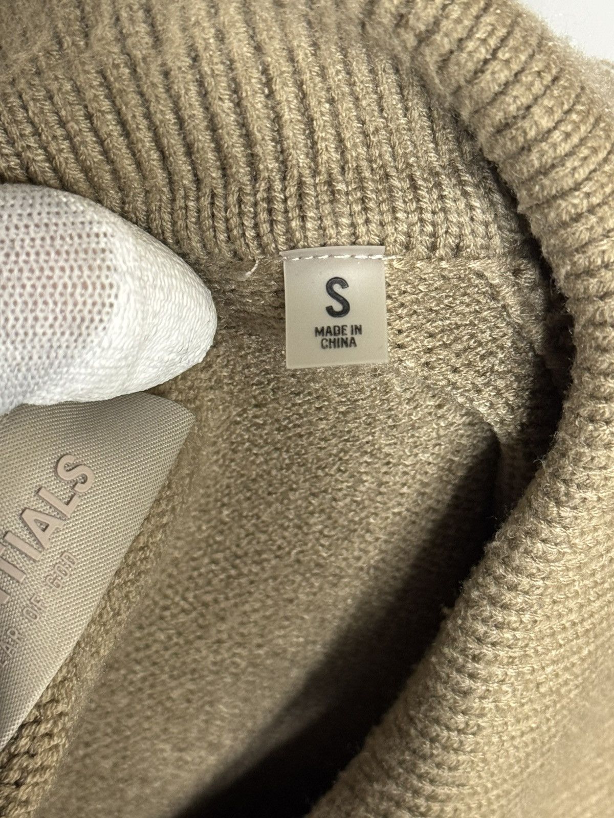 Essentials FW22 Fear of God Essentials Polyester Tan Polo Knit Beige Size US S / EU 44-46 / 1 - 6 Thumbnail