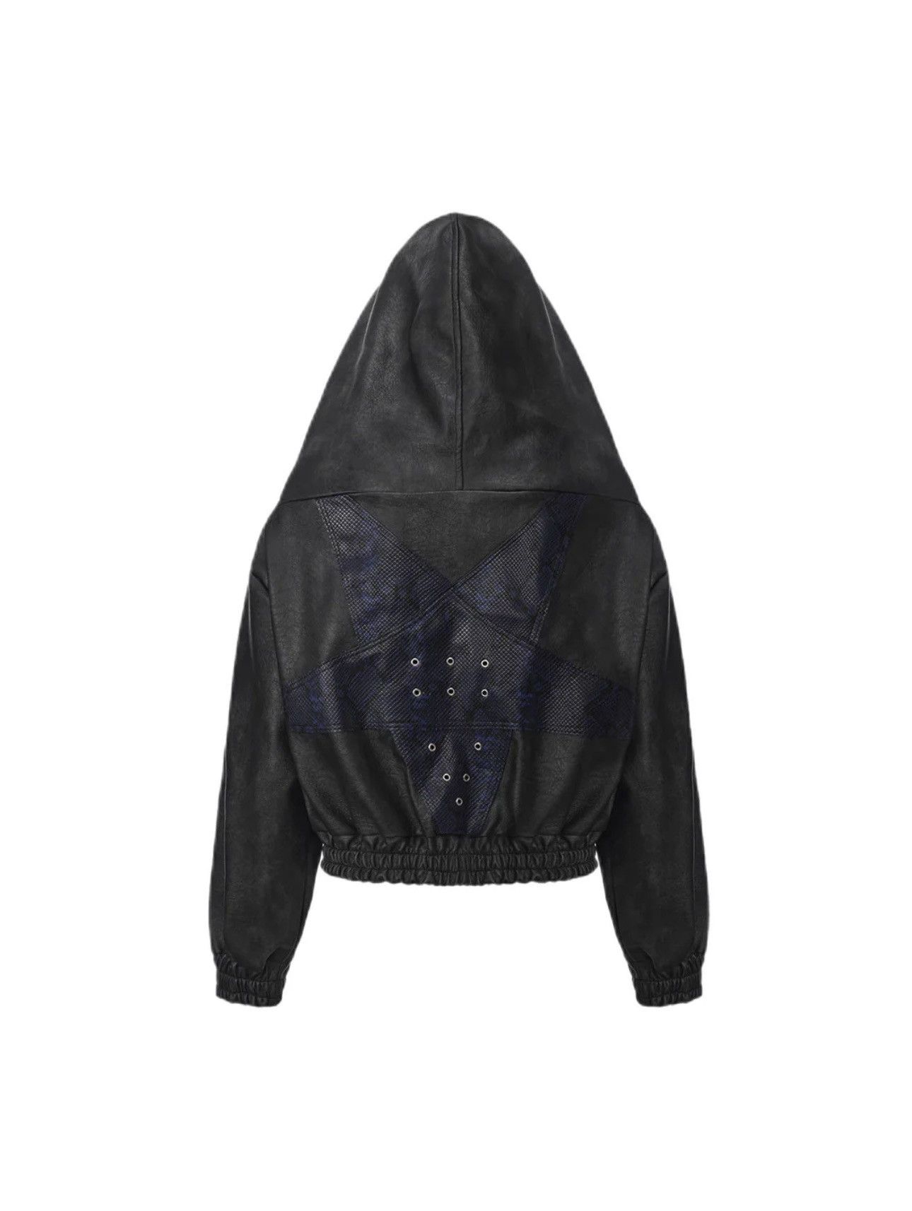 Other Disark | Snake-Textured Pentagram Hoodie PU Jacket Size US L / EU 52-54 / 3 - 6 Thumbnail