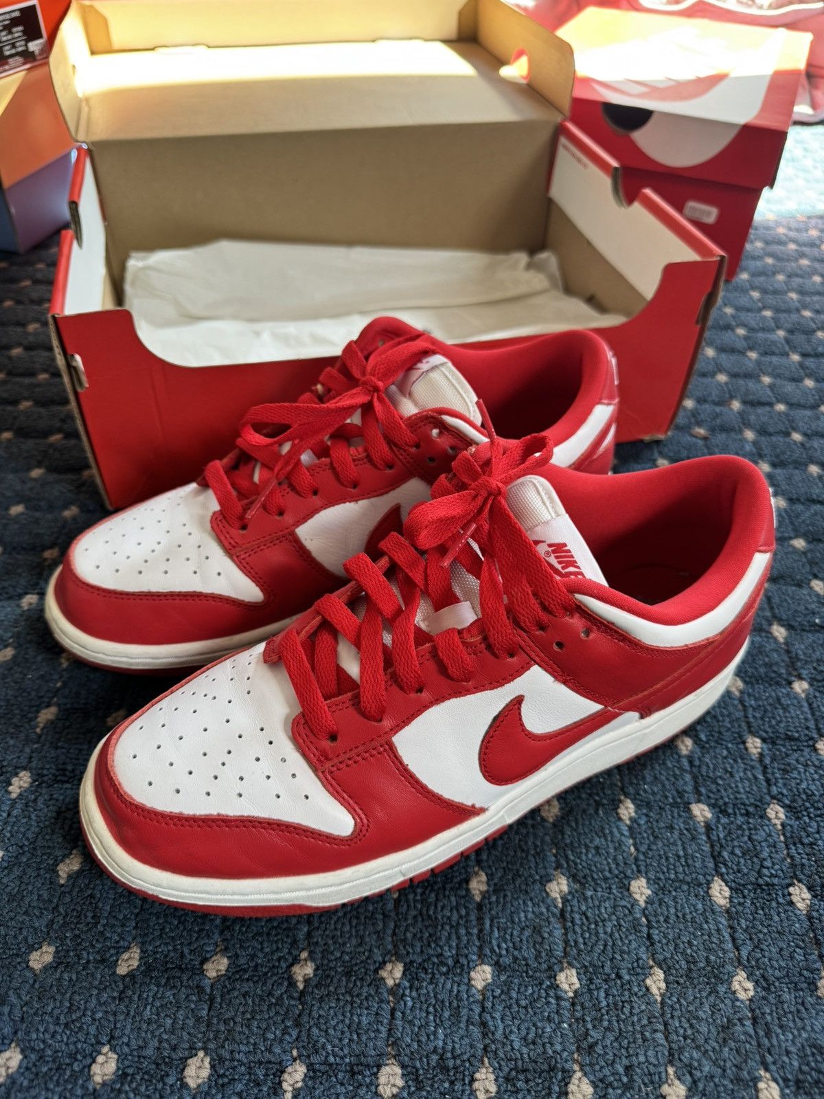 Nike Nike dunk low university red/st johns Size US 9 / EU 42 - 1 Thumbnail