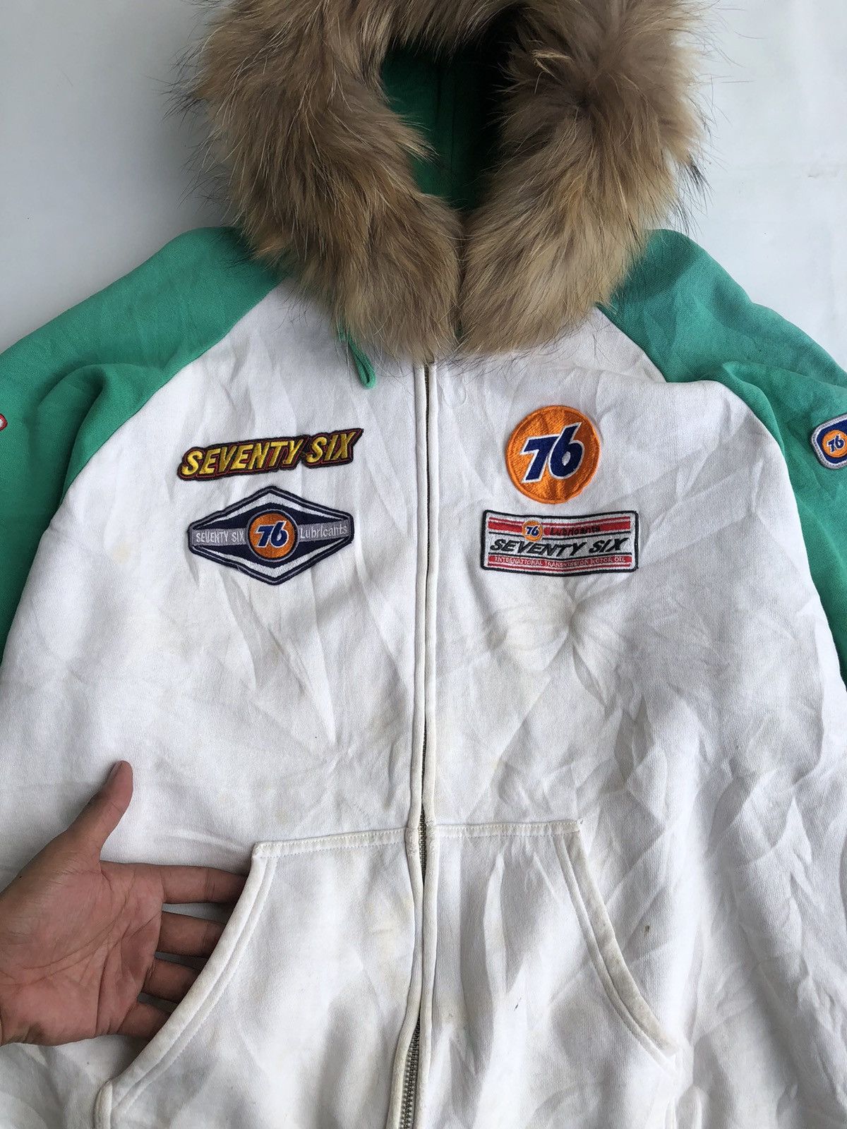 If Six Was Nine japanese Poem Patchwork fur hoodie ifsixwasnine Style Size US L / EU 52-54 / 3 - 4 Thumbnail