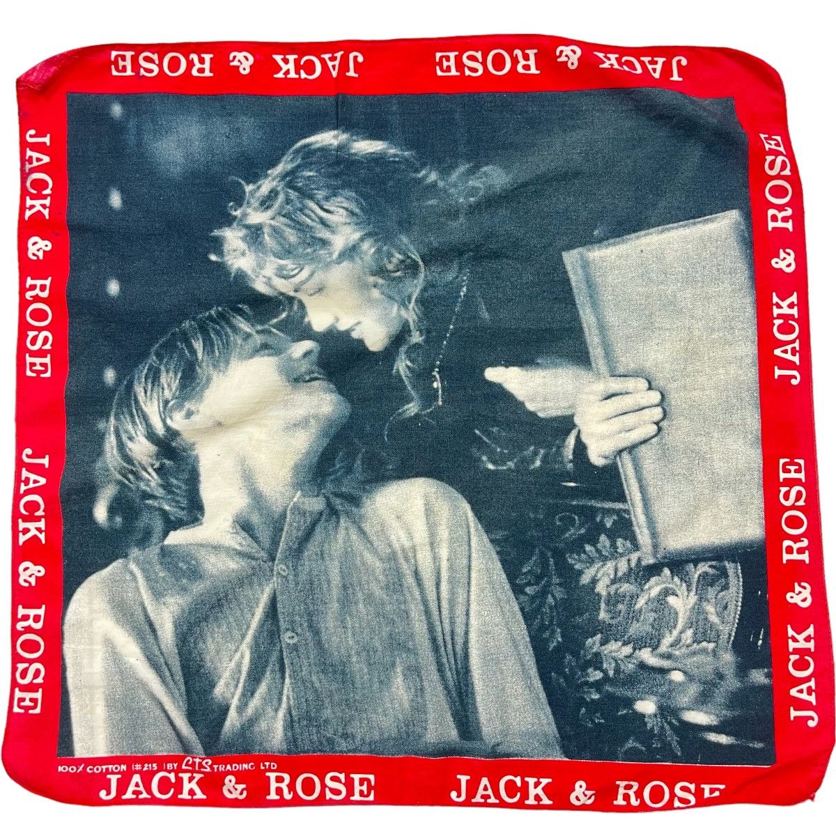 Vintage Vintage 90s Titanic Jack & Rose Bandana Rare!! Size ONE SIZE - 1 Thumbnail