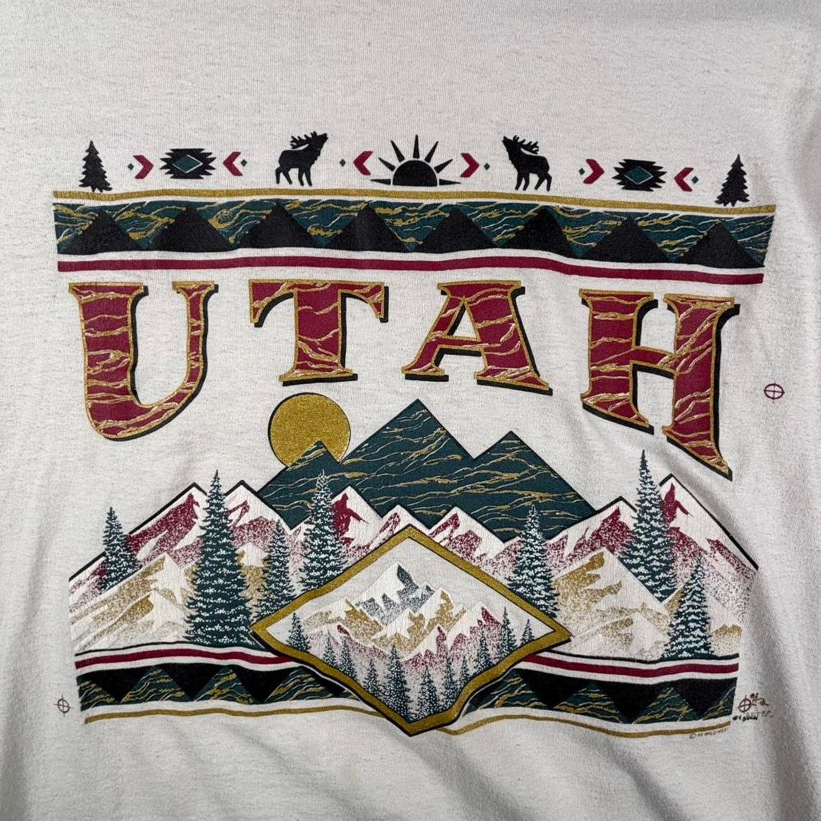 Jerzees VTG Jerzees Utah Black Hills South Dakota tshirt mens M Size US M / EU 48-50 / 2 - 4 Thumbnail