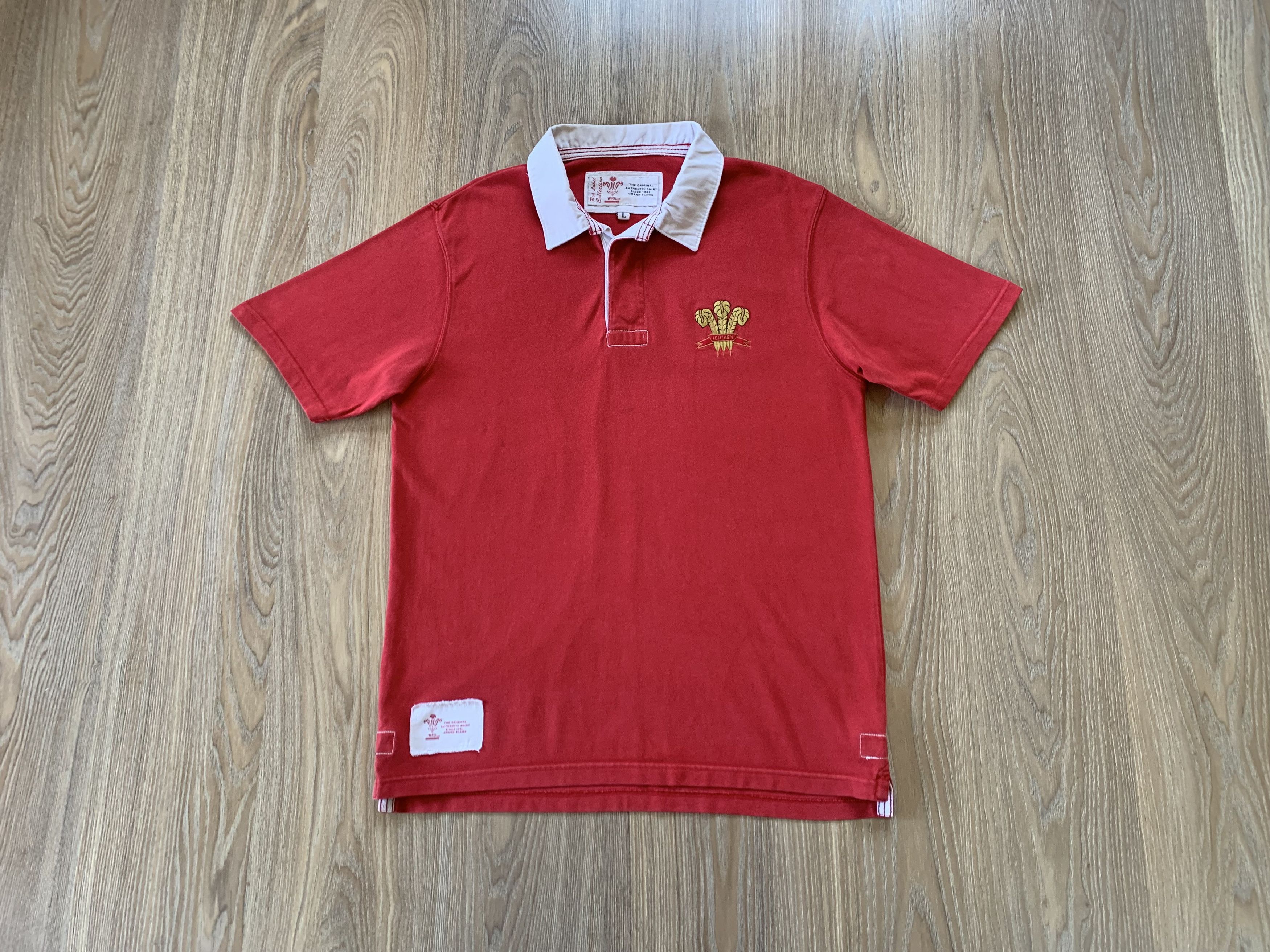 Other WRU Wales Rugby Union Cotton Short Sleeve Polo Size US L / EU 52-54 / 3 - 13 Thumbnail