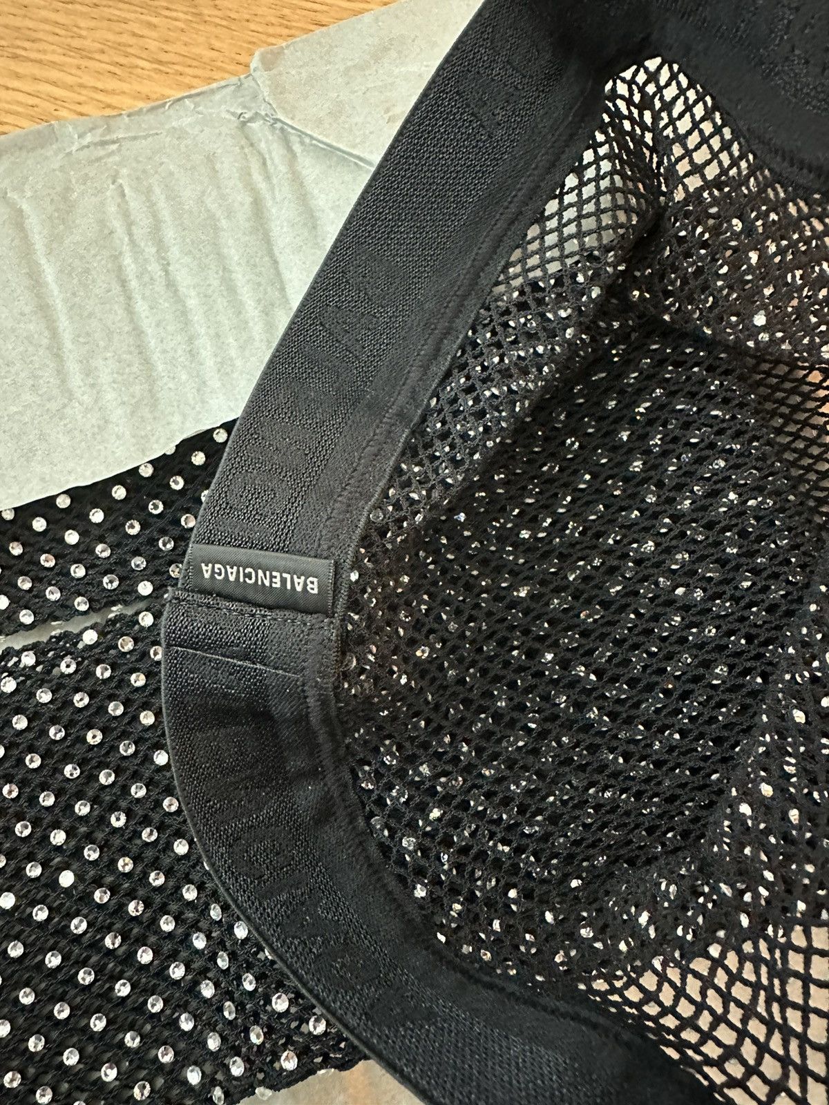 Balenciaga Balenciaga crystal-embellished tights Size ONE SIZE - 10 Thumbnail