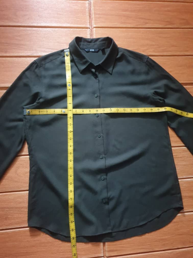 Japanese Brand Uniqlo Japanese brand green button ups shirt Size L / US 10 / IT 46 - 6 Thumbnail
