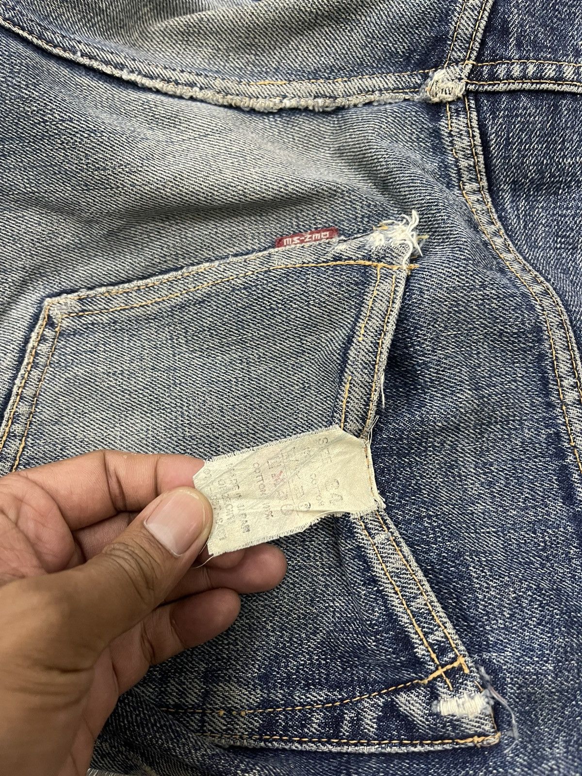 Denime × Japanese Brand Denime Japan Selvedges Distressed denim Size US 32 / EU 48 - 8 Thumbnail
