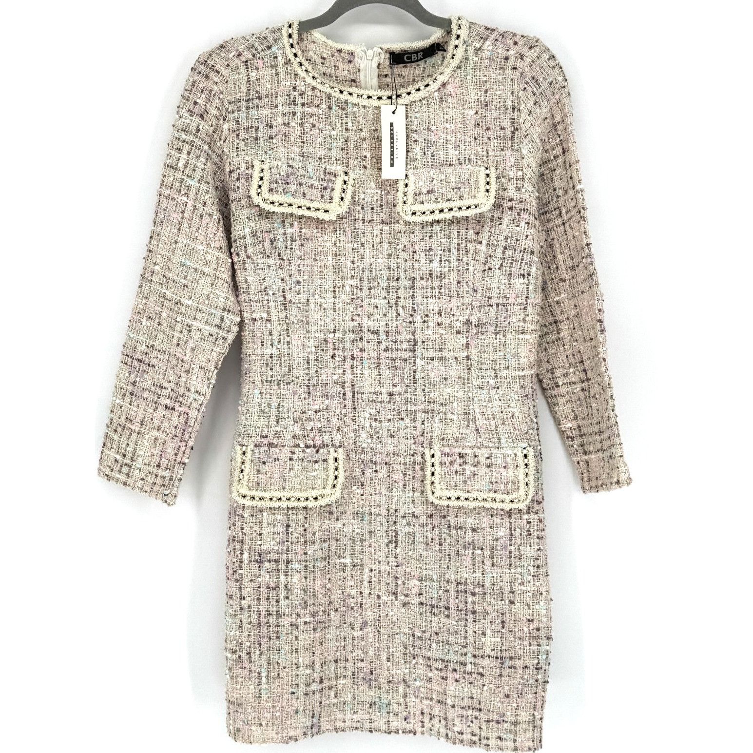 Other CBR Chic Boutique Tweed Dress Women’s XL Long Sleeve Texture Size XL / US 12-14 / IT 48-50 - 1 Thumbnail