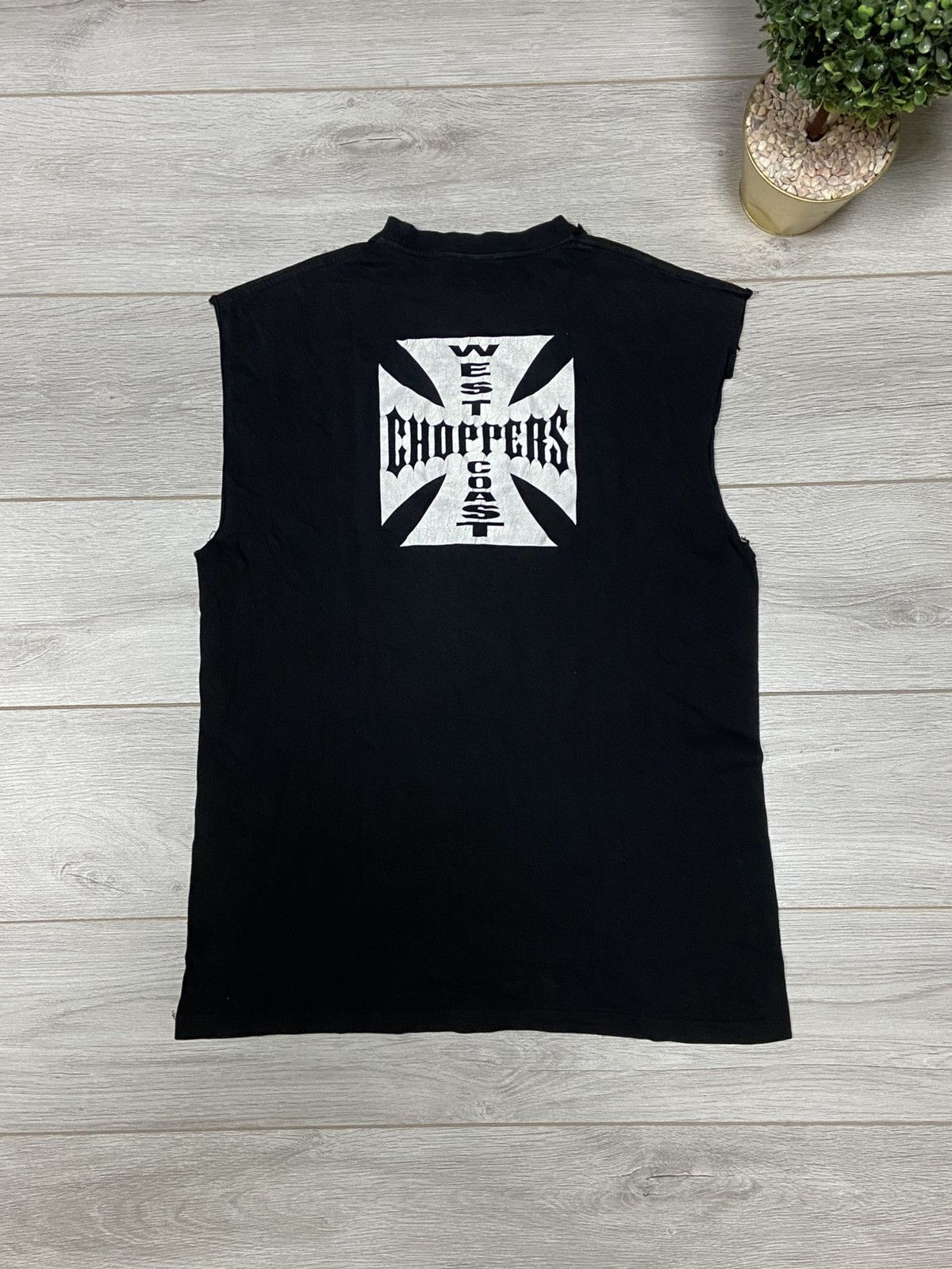 West Coast Choppers Choppers big logo cross tank top shirt Size US XL / EU 56 / 4 - 1 Thumbnail
