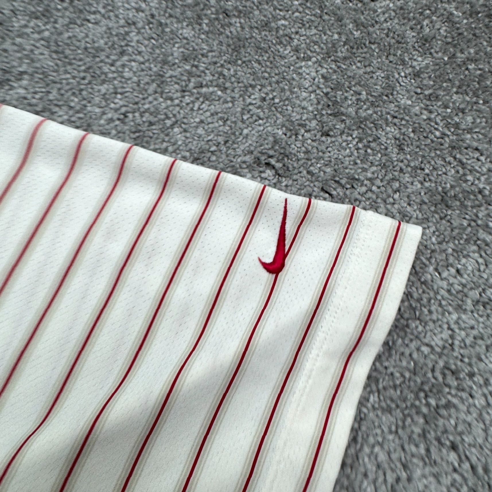 Nike Nike Golf Dri-Fit Performance Polo Shirt Men Large White Striped Polo Nike Golf Size US L / EU 52-54 / 3 - 4 Thumbnail