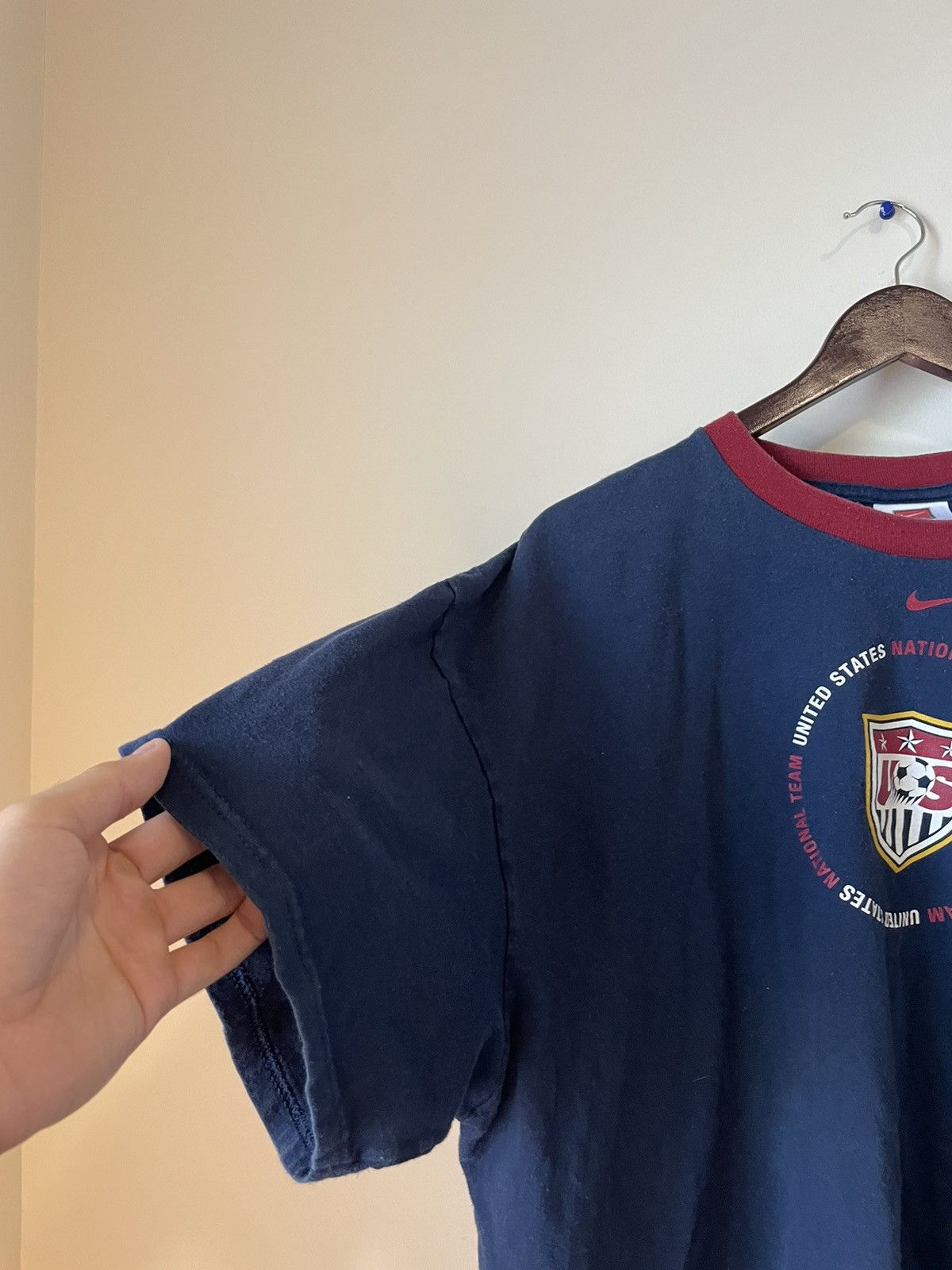 Nike × Vintage Y2K center swoosh Nike USA soccer tee Size US XXL / EU 58 / 5 - 3 Thumbnail