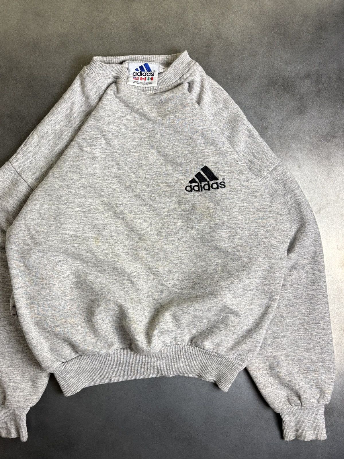 Adidas × Vintage Vintage Adidas Sweatshirt Crewneck Pullover EQT 1990s 90s Size S / US 4 / IT 40 - 4 Thumbnail