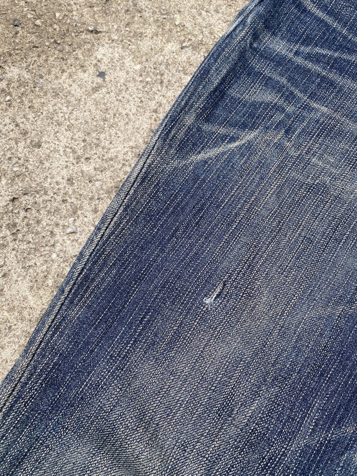 Edwin × Japanese Brand × Tornado Mart 2000s - Edwin Blue Trip Claw Marks Design Flare Denim Size US 32 / EU 48 - 5 Thumbnail