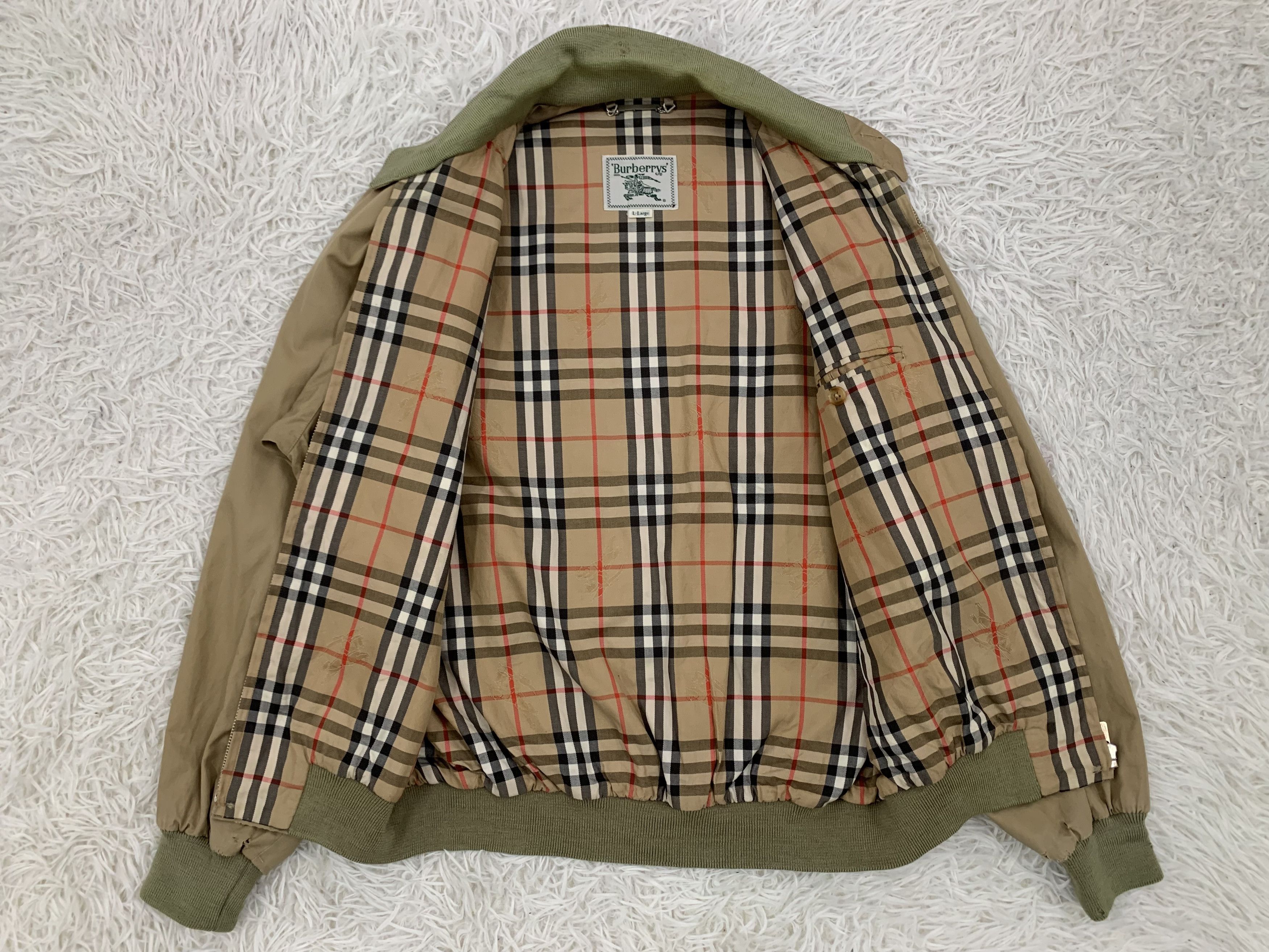 Burberry Vtg Burberrys Nova Checked Inner Jacket Harrington Style Size US L / EU 52-54 / 3 - 16 Thumbnail