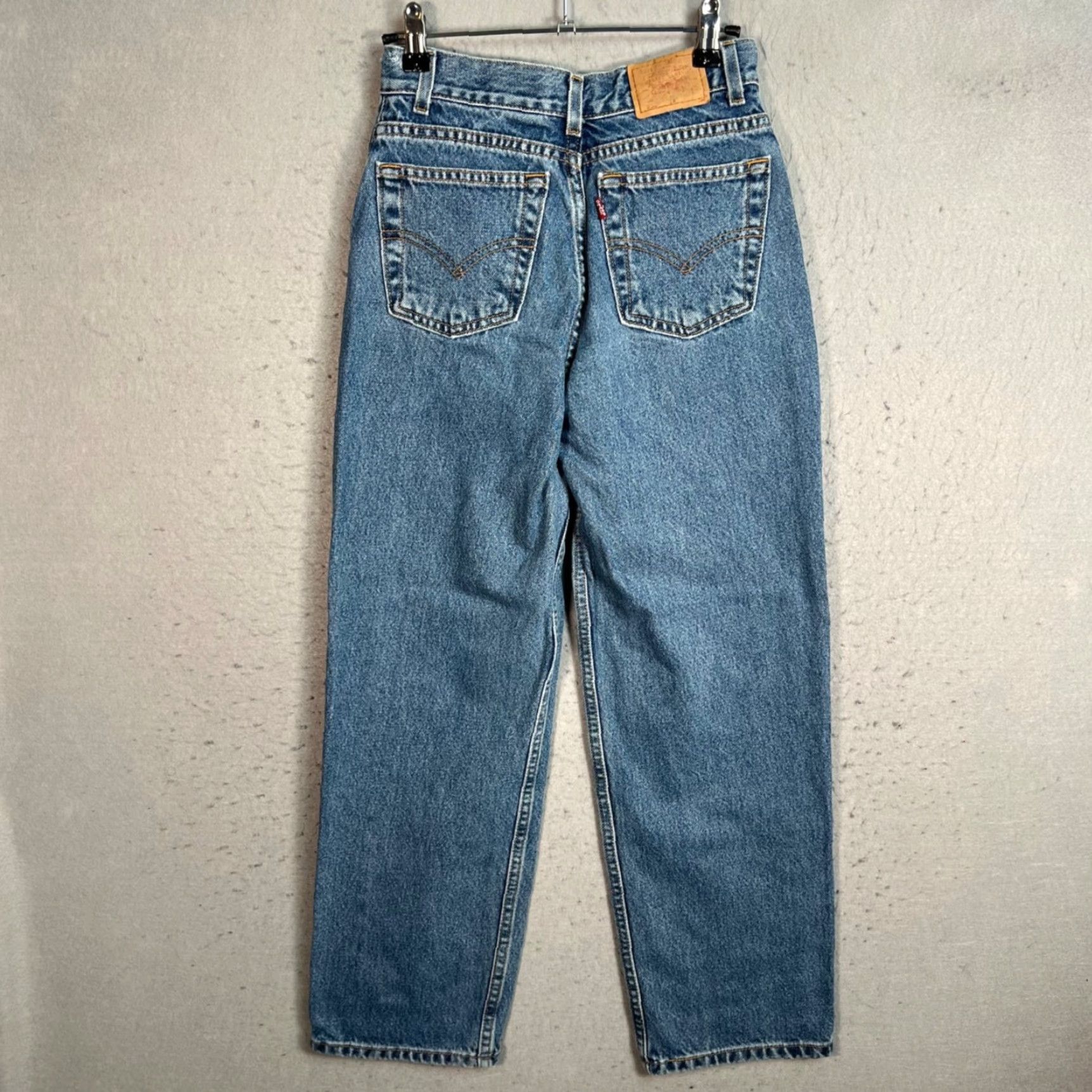Levi's Levis 550 Womens 16 Slim Relaxed Fit Slim Blue Denim Jeans Mid-Rise 100% Cotton Size 38" / US 16 / IT 52 - 2 Thumbnail