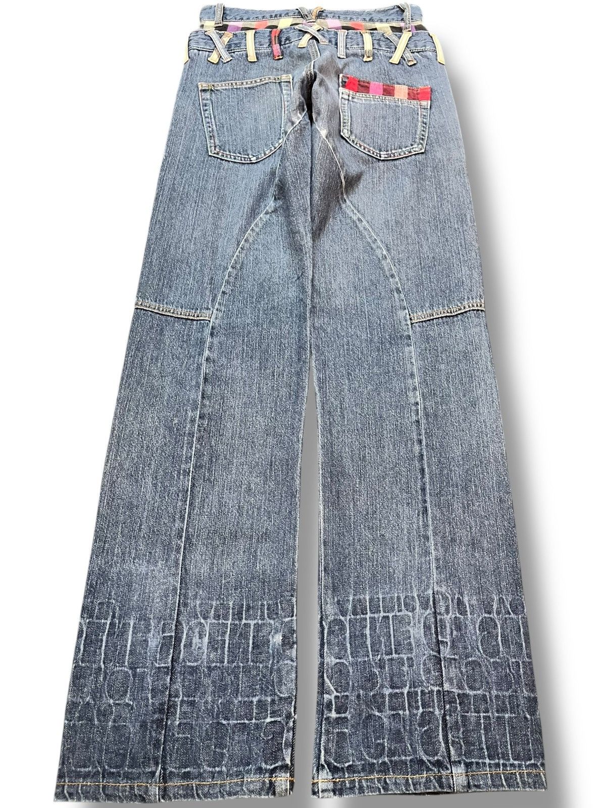 Japanese Brand Vintage Japanese Brand Double Waist Denim Size US 26 / EU 42 - 6 Thumbnail
