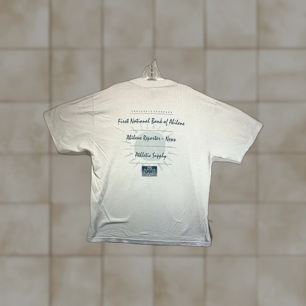 Soffe VINTAGE Soffe Men's T-Shirt XL White Abilene Texas Marathon 90s Retro Art Cotton Size US XL / EU 56 / 4 - 1 Thumbnail