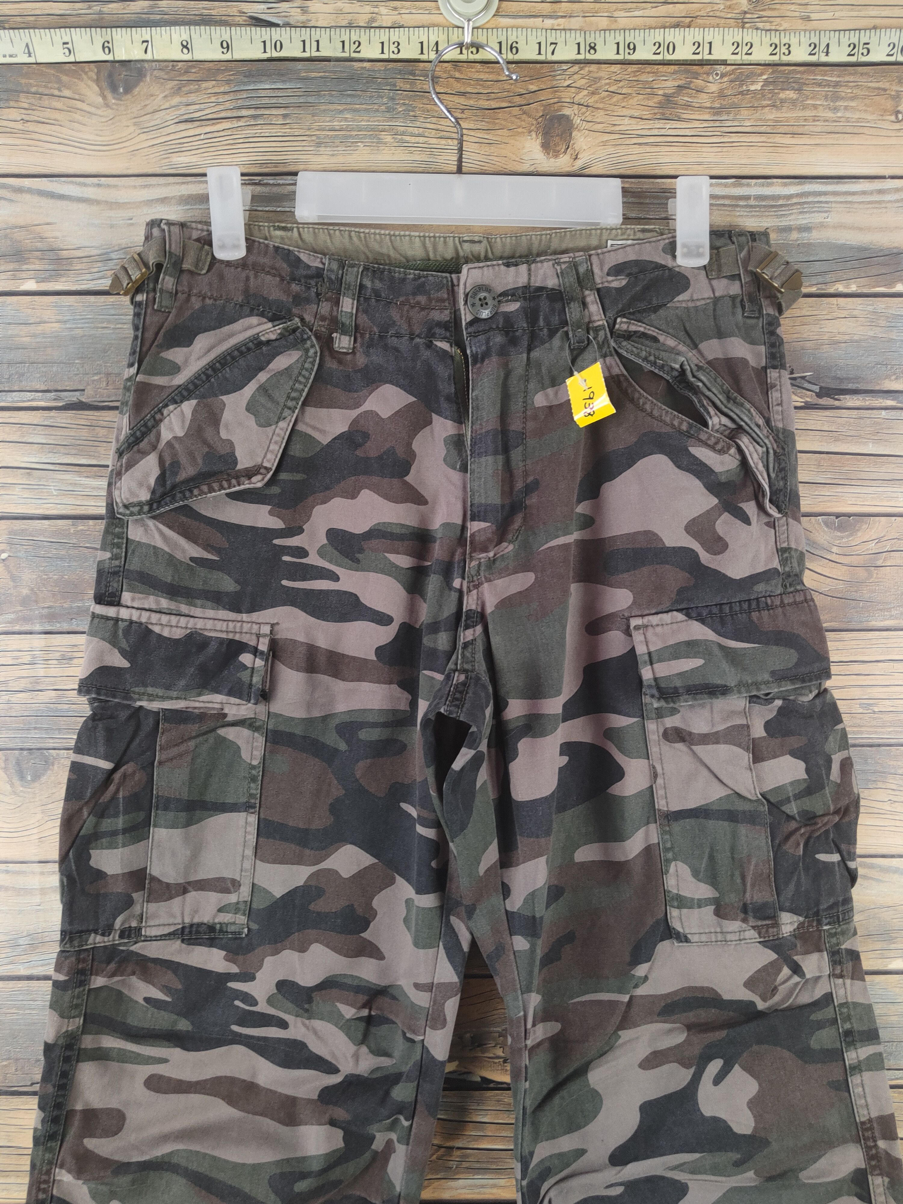 Surplus Research DL Surplus Camouflage Multipocket Cargo Pants #1938 Size US 30 / EU 46 - 2 Thumbnail