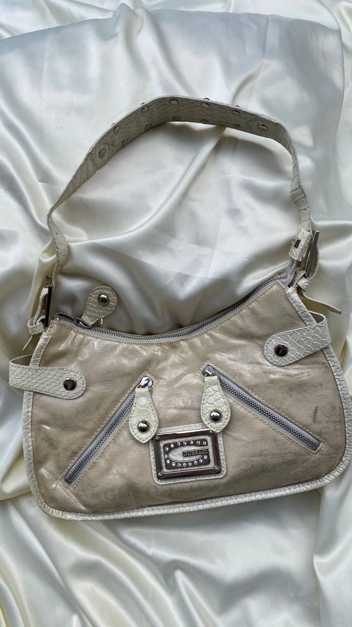 Vintage Vintage cream shoulder bag Size ONE SIZE - 4 Thumbnail