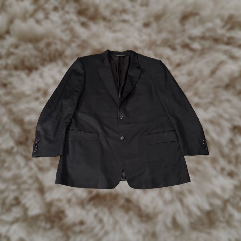 Loro Piana Saks Fifth Ave Wool Blazer Sport Coat Mens 44R Black Italy