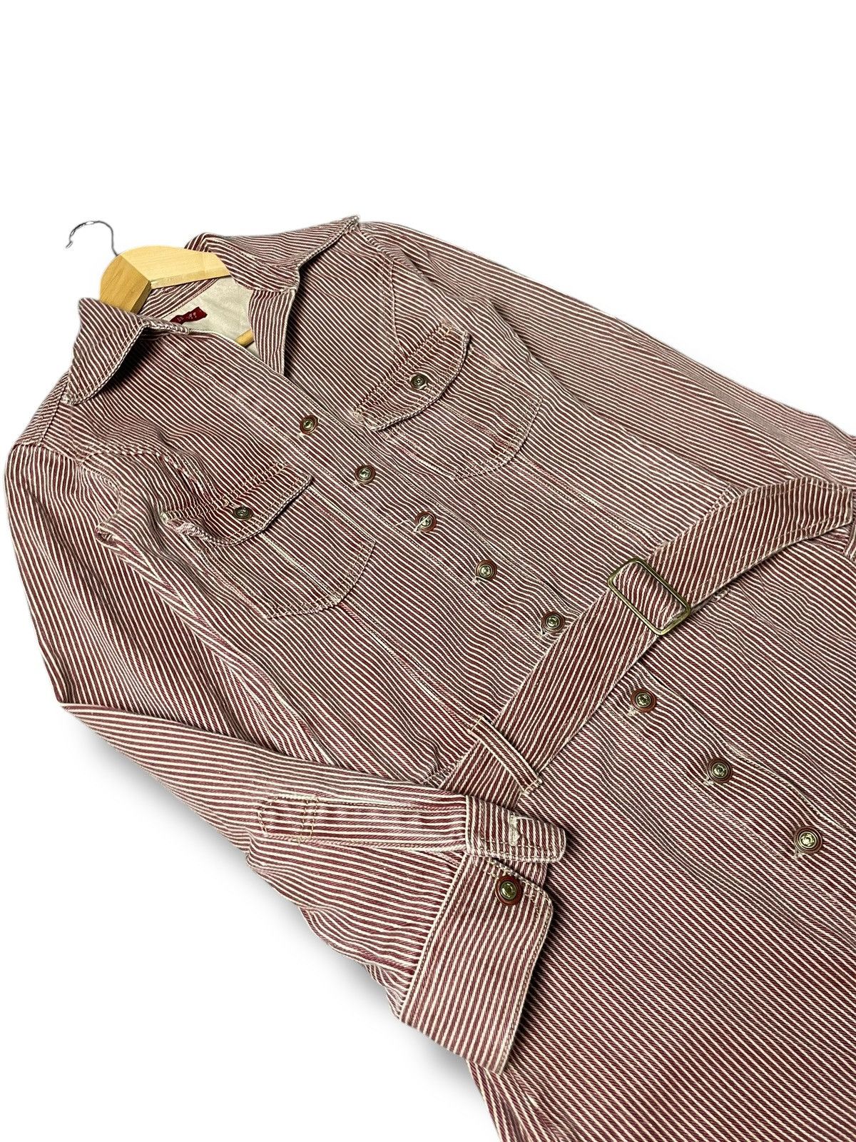 Japanese Brand × Vintage Hit It Off Brand Button Belted Jacket (73) Size US XXS / EU 40 - 4 Thumbnail