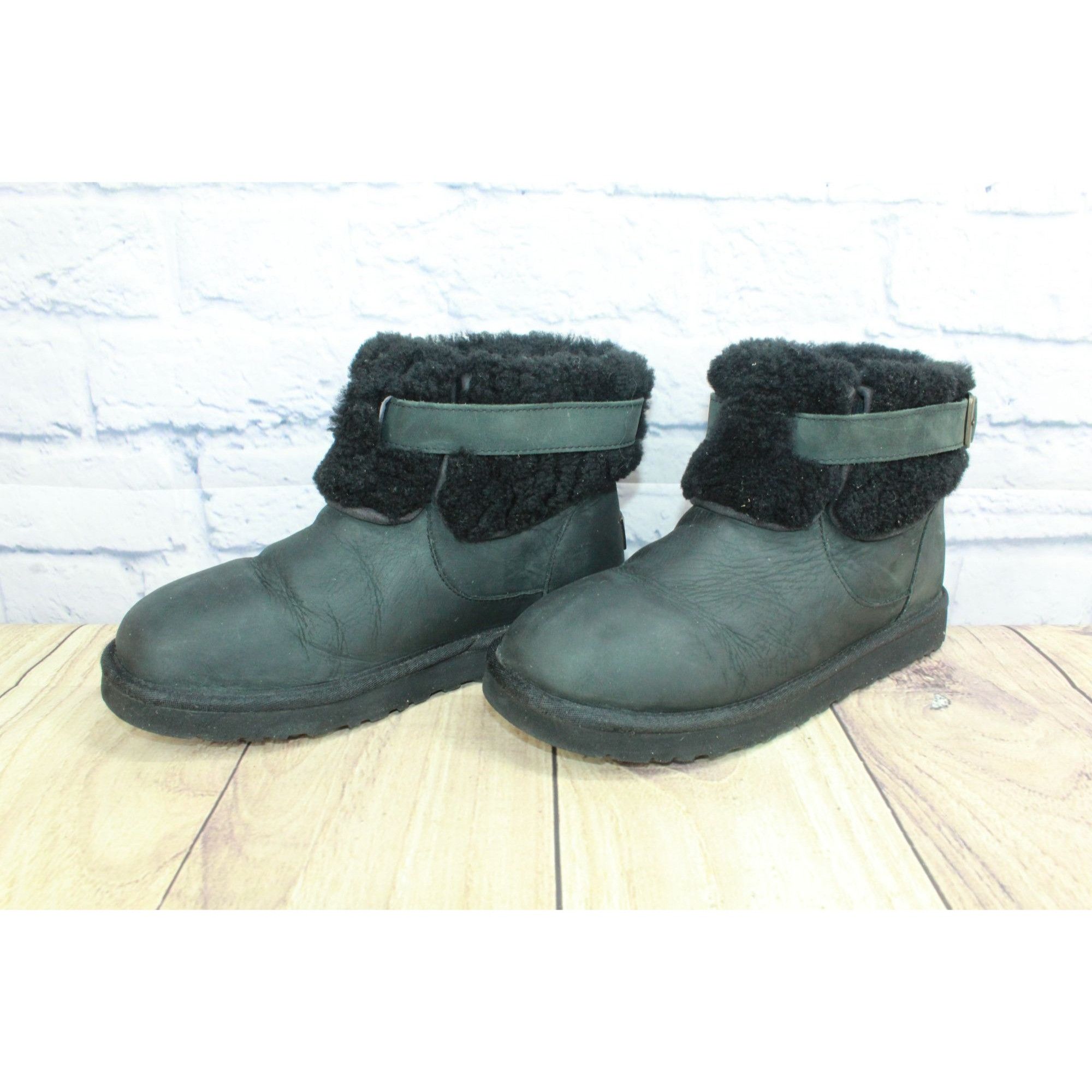 Ugg UGG Australia Jocelin Leather Shearling Lined Winter Boots Size US 7 / IT 37 - 2 Thumbnail