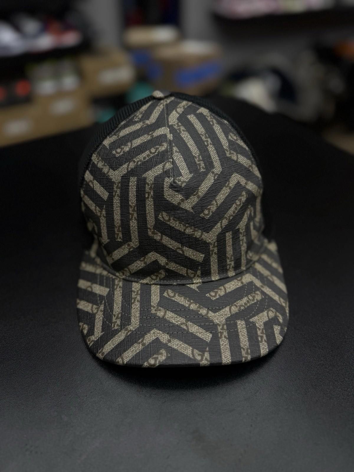 Gucci GUCCI Leather BASEBALL CAP HAT Size Large (59) Monogram Size ONE SIZE - 1 Thumbnail