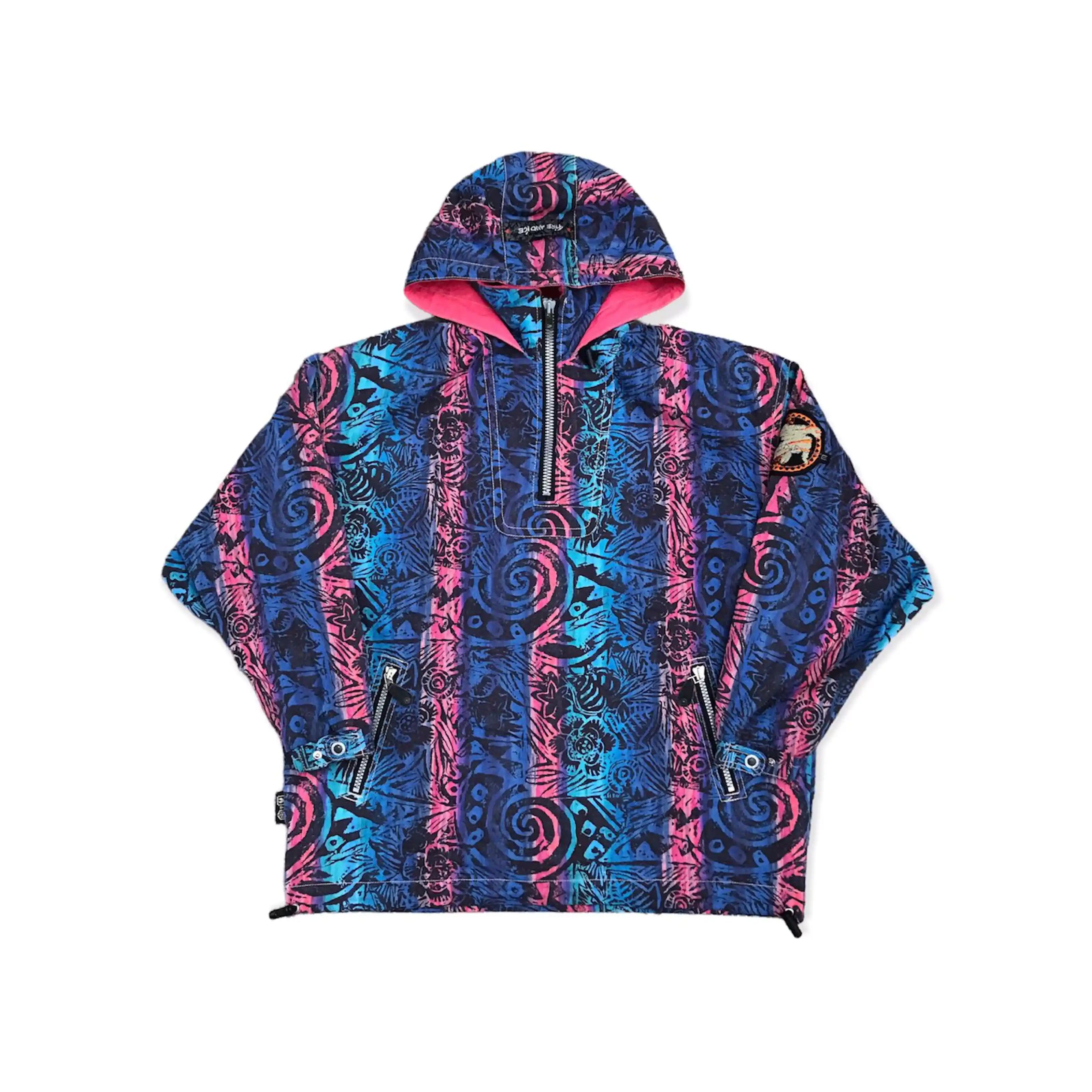 image of Gear For Sports x Ski Vintage Cagoule Anorak Half Zip Hoodie Fire And Ice, Men's (Size XL)