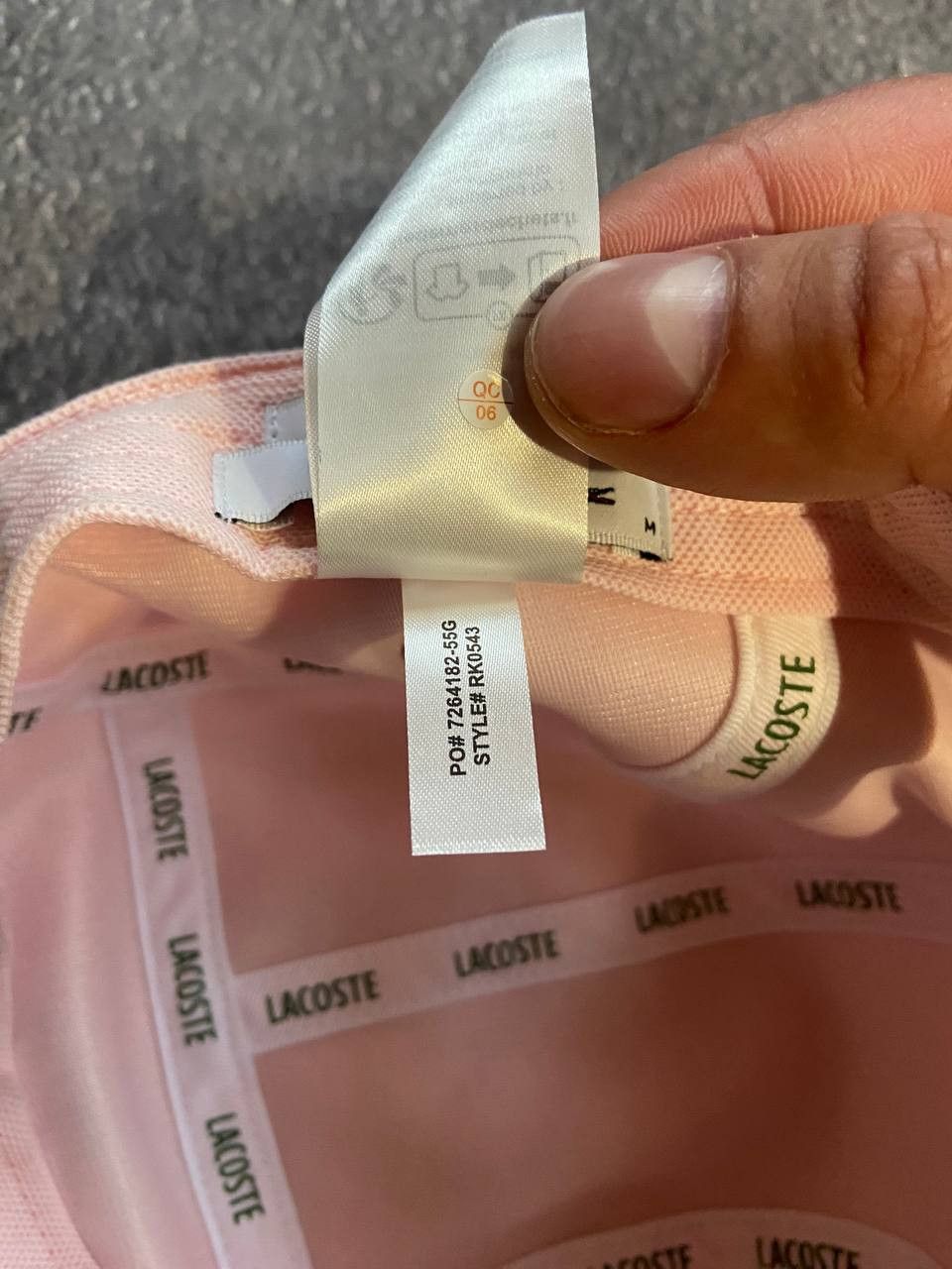 Lacoste Lacoste flaner unisex pink cap Size 32 - 9 Thumbnail