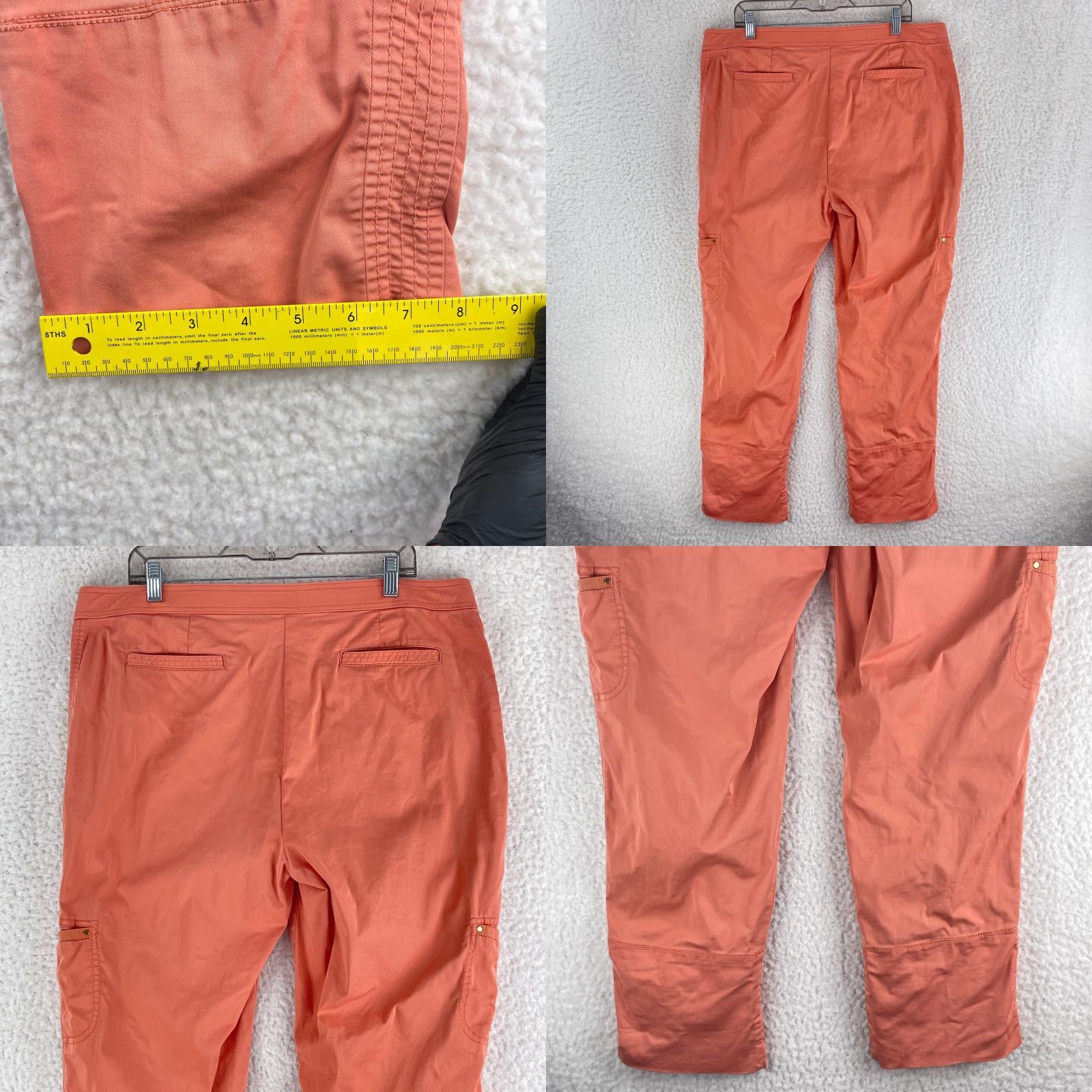 Vintage Zenergy by Chico's Pants Womens Large Coral Straight Leg High Rise Casual Size 36" / US 14 / IT 50 - 9 Thumbnail