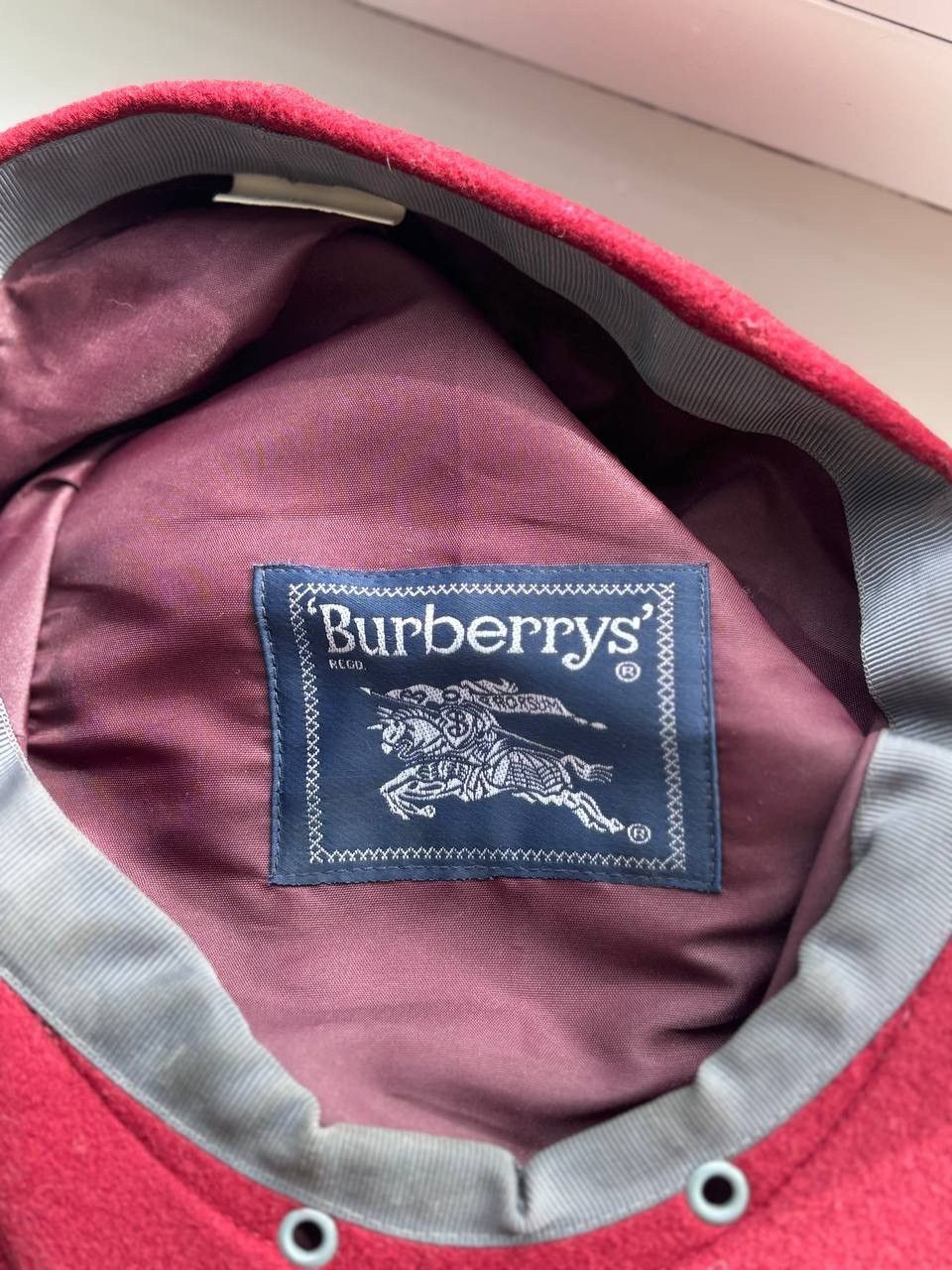 Burberry Burberry Men’s Red Vintage flat cap wool 90’s Size ONE SIZE - 7 Thumbnail