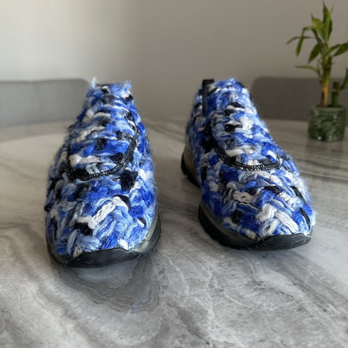 Maison Margiela Maison Margiela 22 Paris Cobalt Blue Tweed Slip On Size US 9 / IT 39 - 3 Thumbnail
