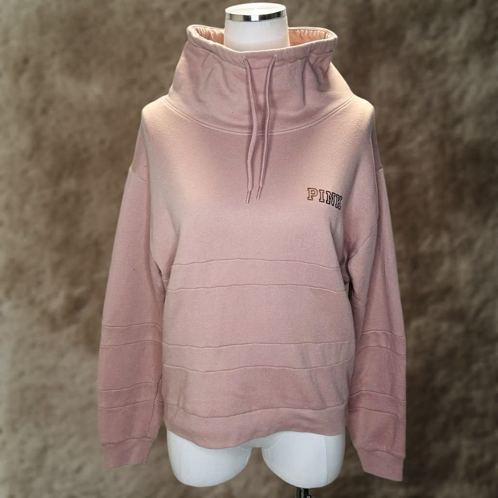 Victoria's Secret VINTAGE Victoria's Secret Pink Sweatshirt Pullover Cowl Neck Womens Size Small Size S / US 4 / IT 40 - 1 Thumbnail