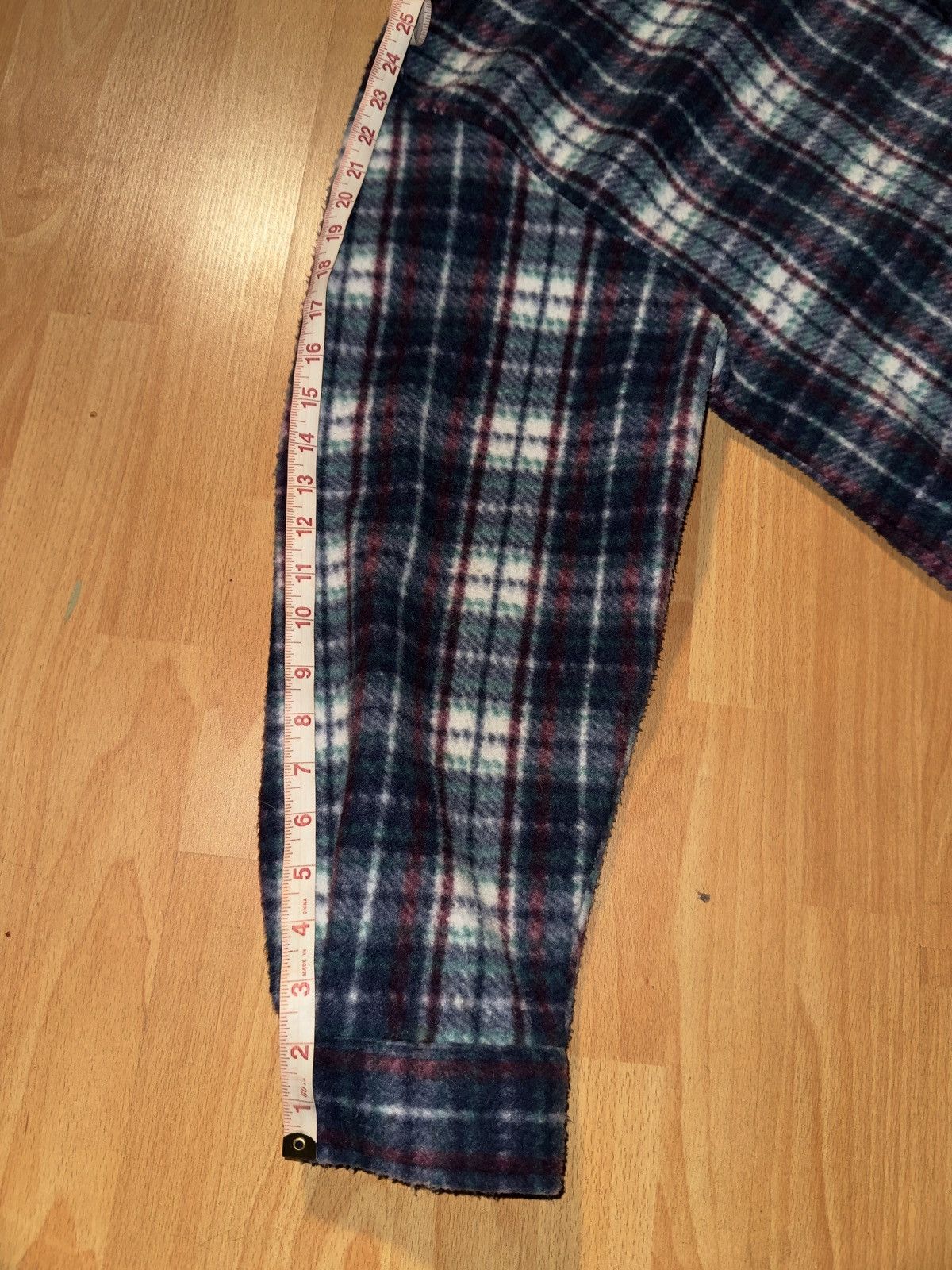 Vintage Vtg Plaid Fleece Flannel Size US L / EU 52-54 / 3 - 8 Thumbnail