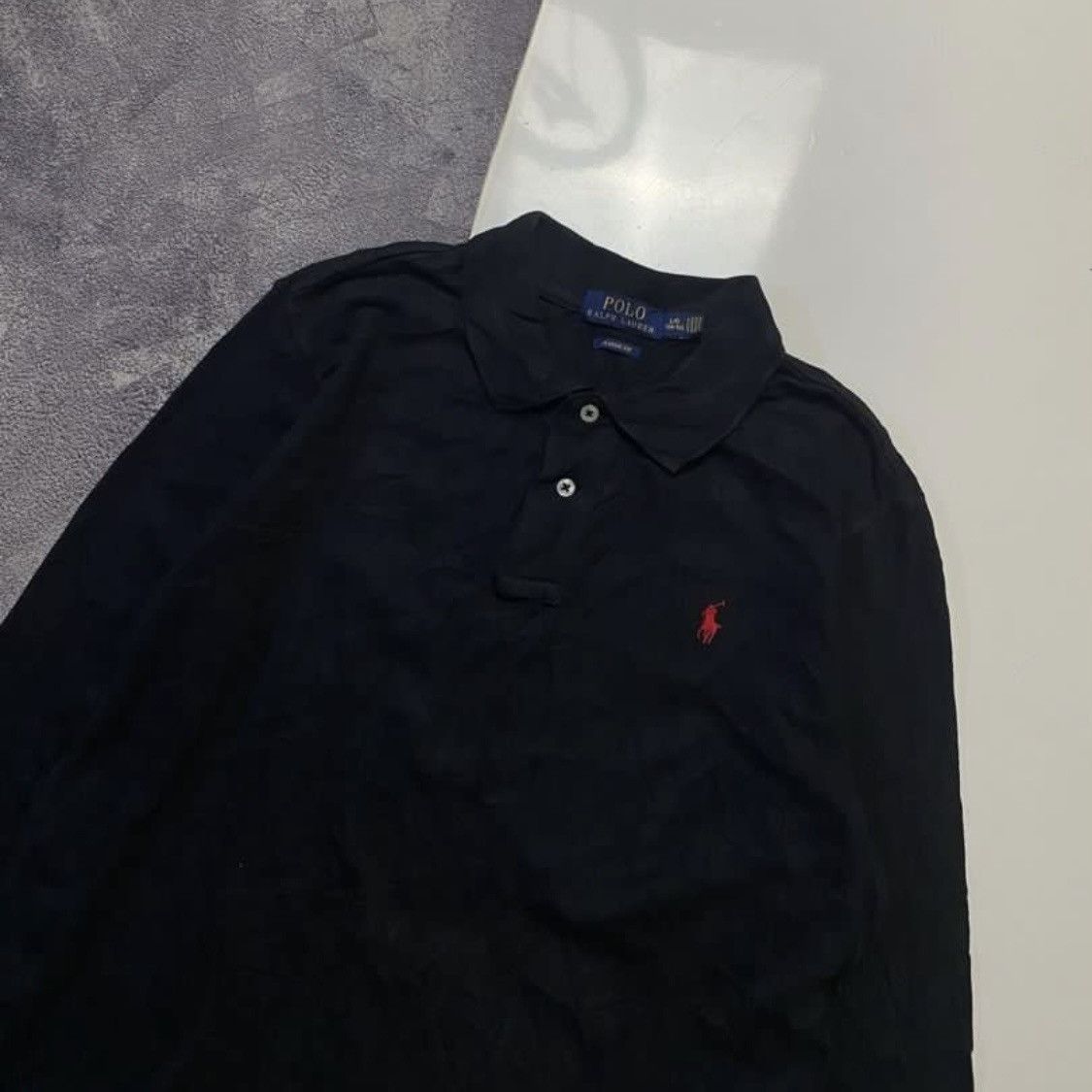 Polo Ralph Lauren × Rugby Ralph Lauren × Vintage Polo Ralph Lauren Slim Fit Long Sleeve Rugby Shirt Size US L / EU 52-54 / 3 - 2 Thumbnail