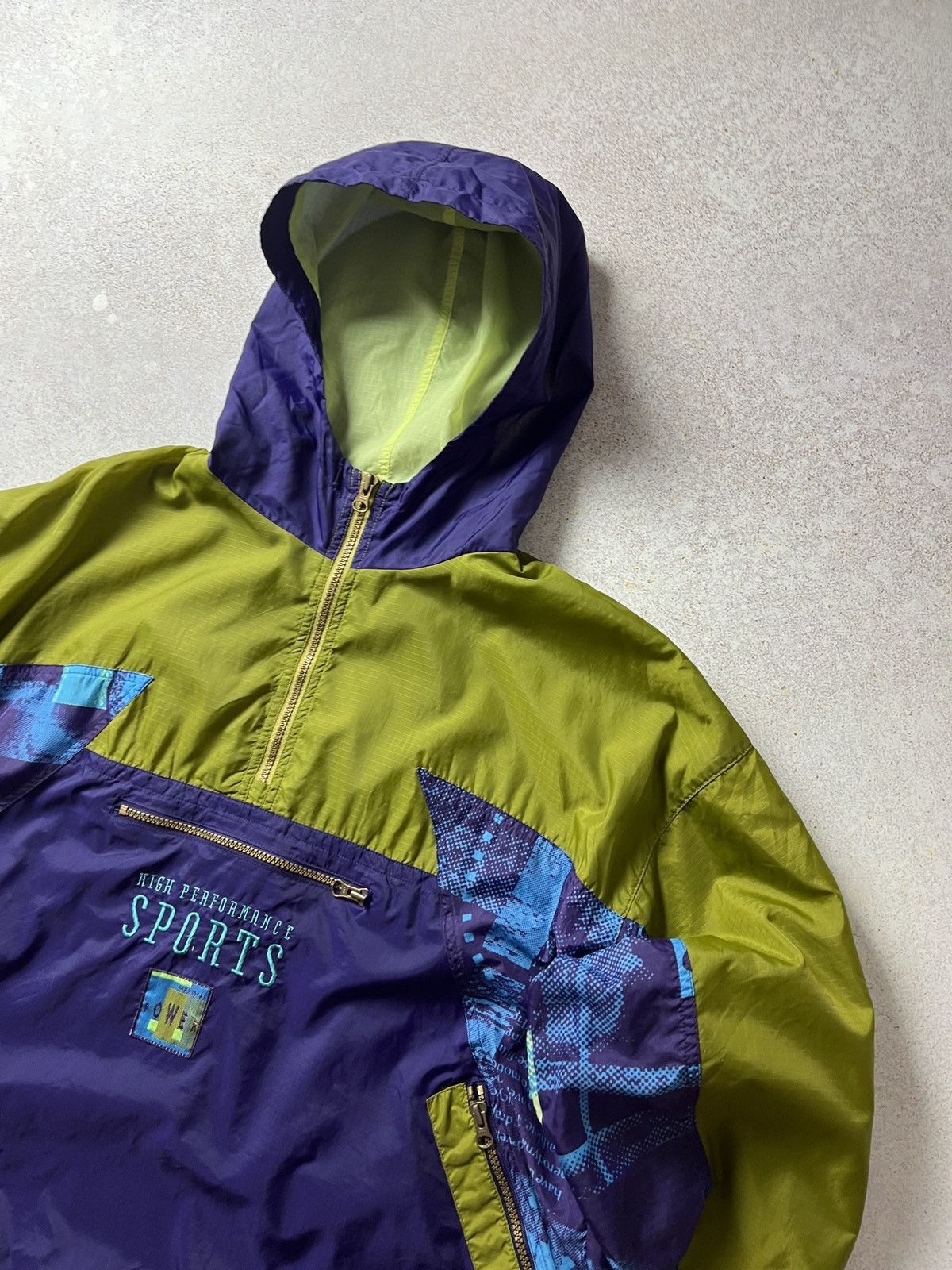 Nike Vintage 90s Nike Windbreaker Anorak Jacket Tracksuit Top Size US M / EU 48-50 / 2 - 2 Thumbnail