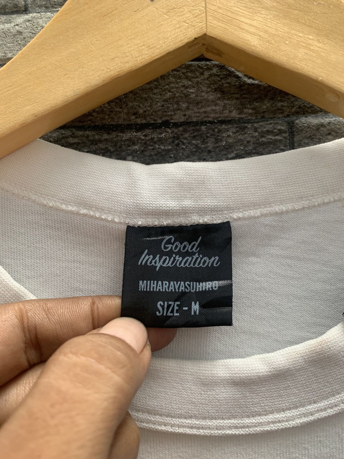 Maison MIHARA YASUHIRO Maison Mihara Yasuhiro " Good Inspiration " Tee Size US L / EU 52-54 / 3 - 4 Thumbnail