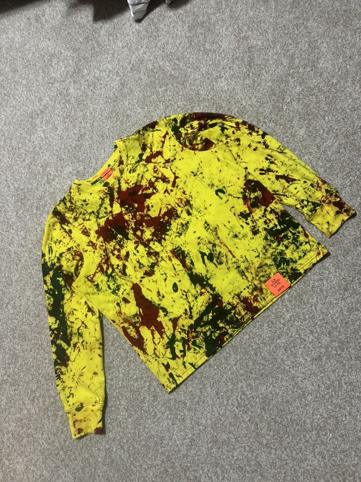 Sterling Ruby SR Studios Yellow Hand Dyed Longsleeve Size US S / EU 44-46 / 1 - 2 Thumbnail