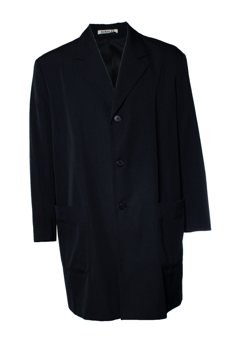 Auralee Auralee wool cashmere leminate coat | Grailed