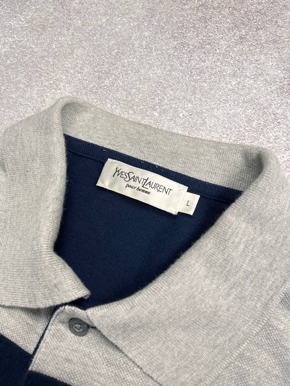 Other Vintage YSL Yves Saint Laurent Big Logo Polo Shirt Y2K L Size US L / EU 52-54 / 3 - 3 Thumbnail