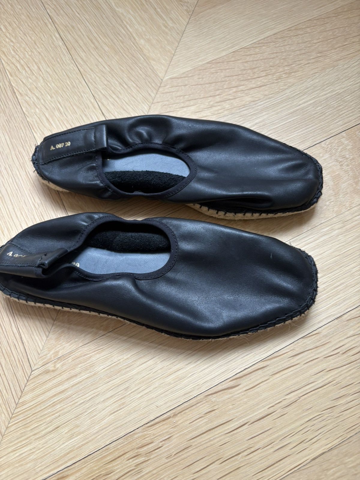 Other UNBRANDED BLACK LEATHER ESPADRILLES SIZE 40 Size US 10 / IT 40 - 2 Thumbnail